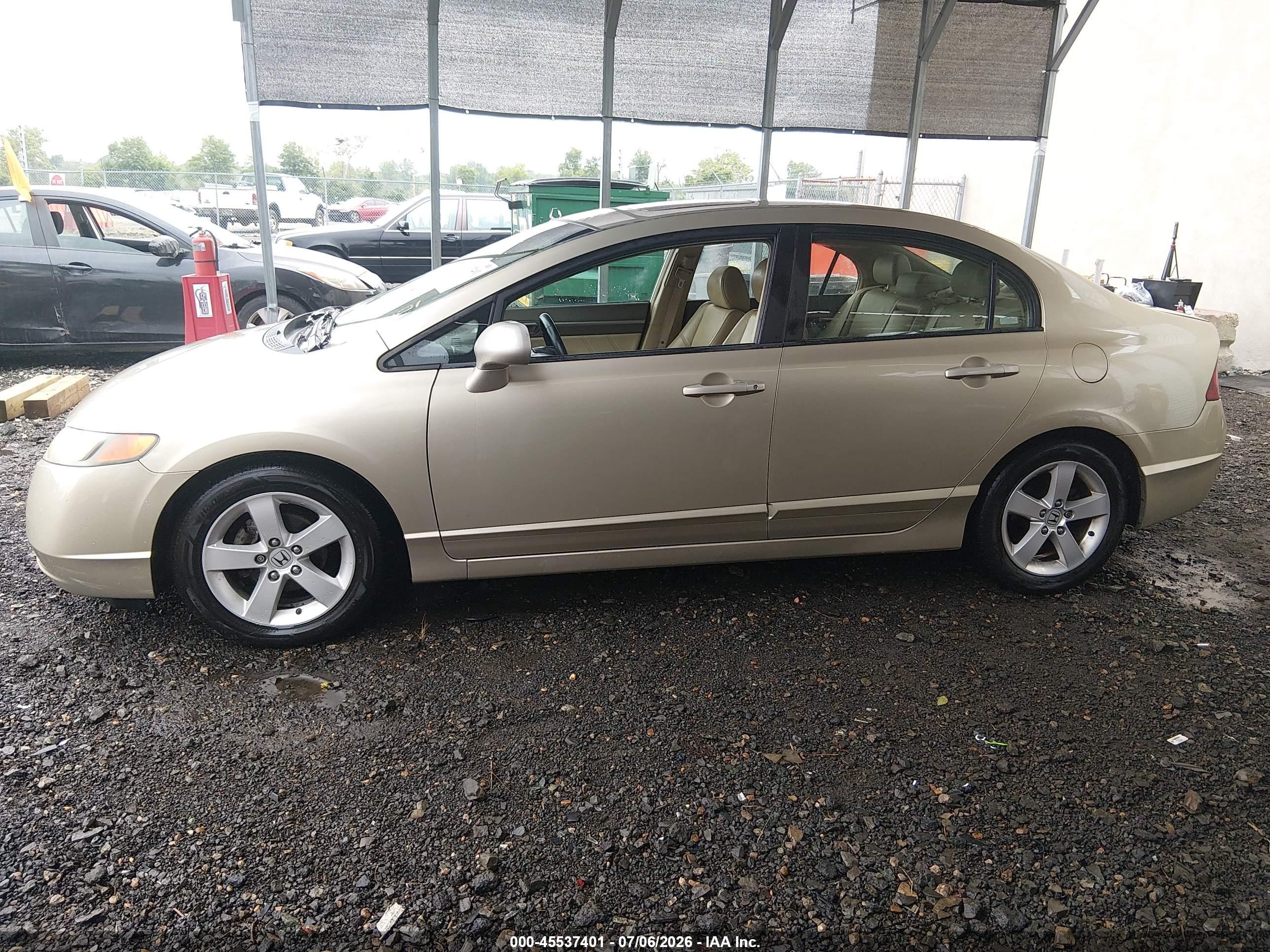 2008 Honda Civic Ex-l Золотой vin: 1HGFA16968L042932