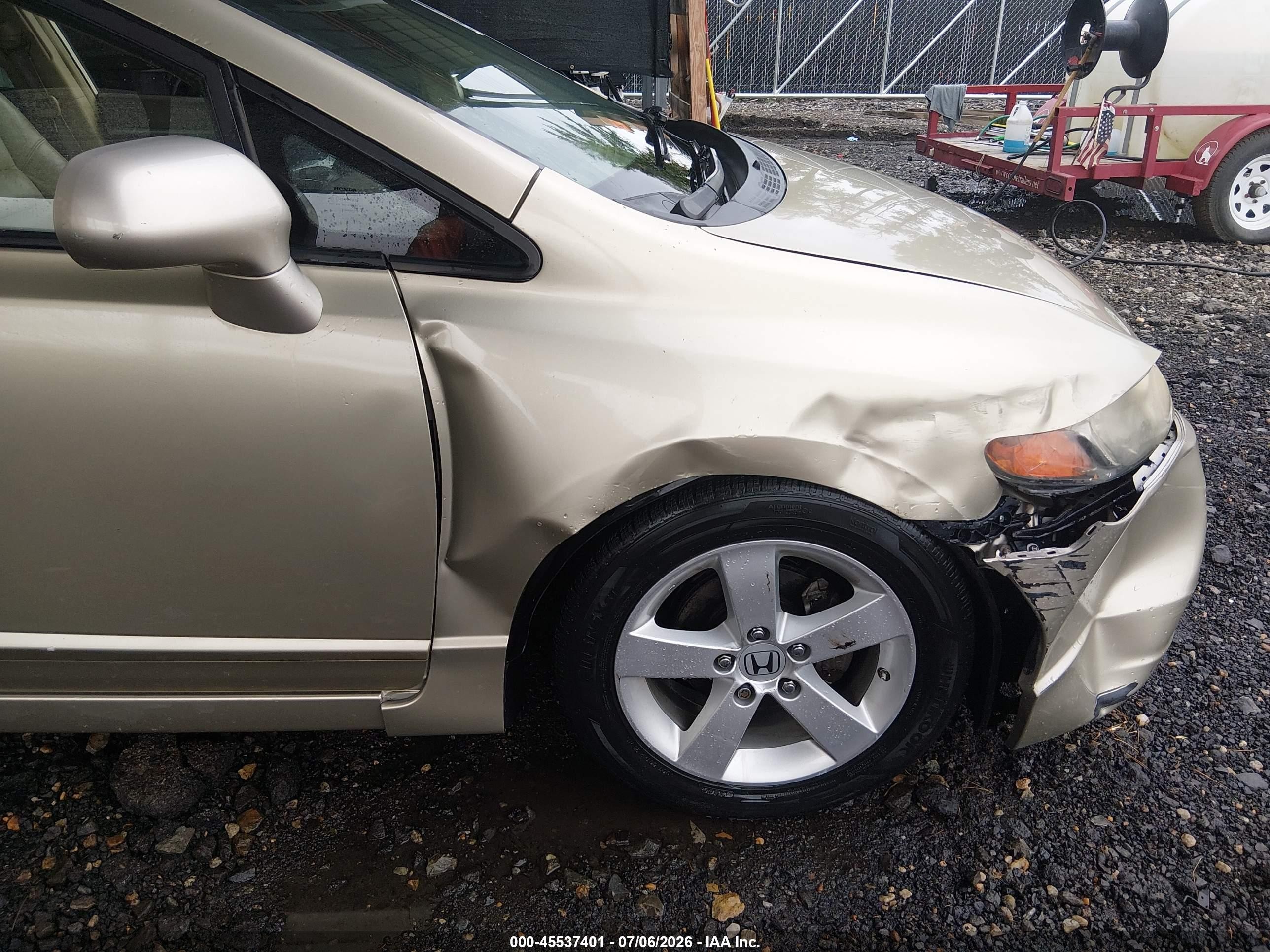 2008 Honda Civic Ex-l Золотой vin: 1HGFA16968L042932