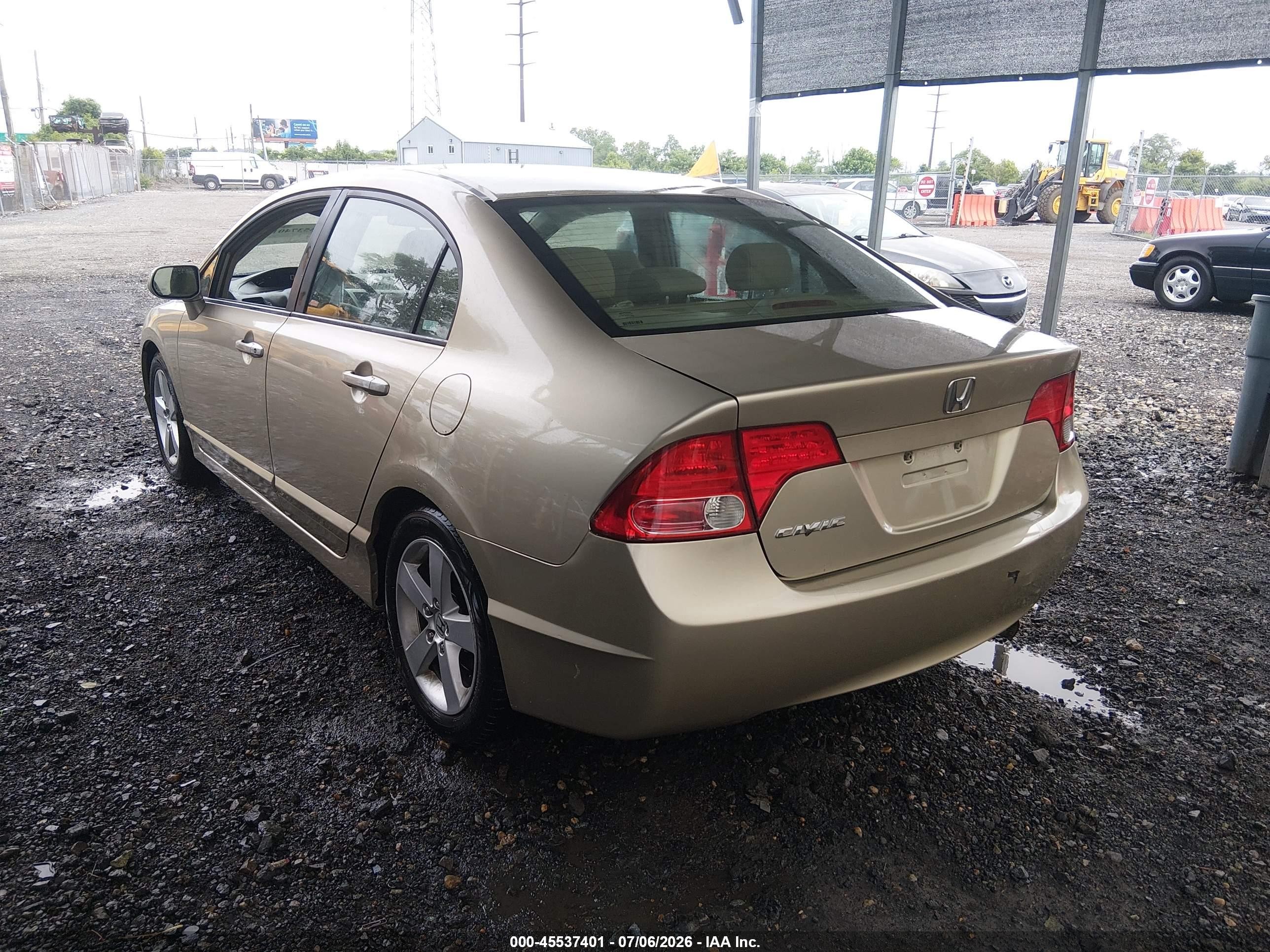 2008 Honda Civic Ex-l Золотой vin: 1HGFA16968L042932