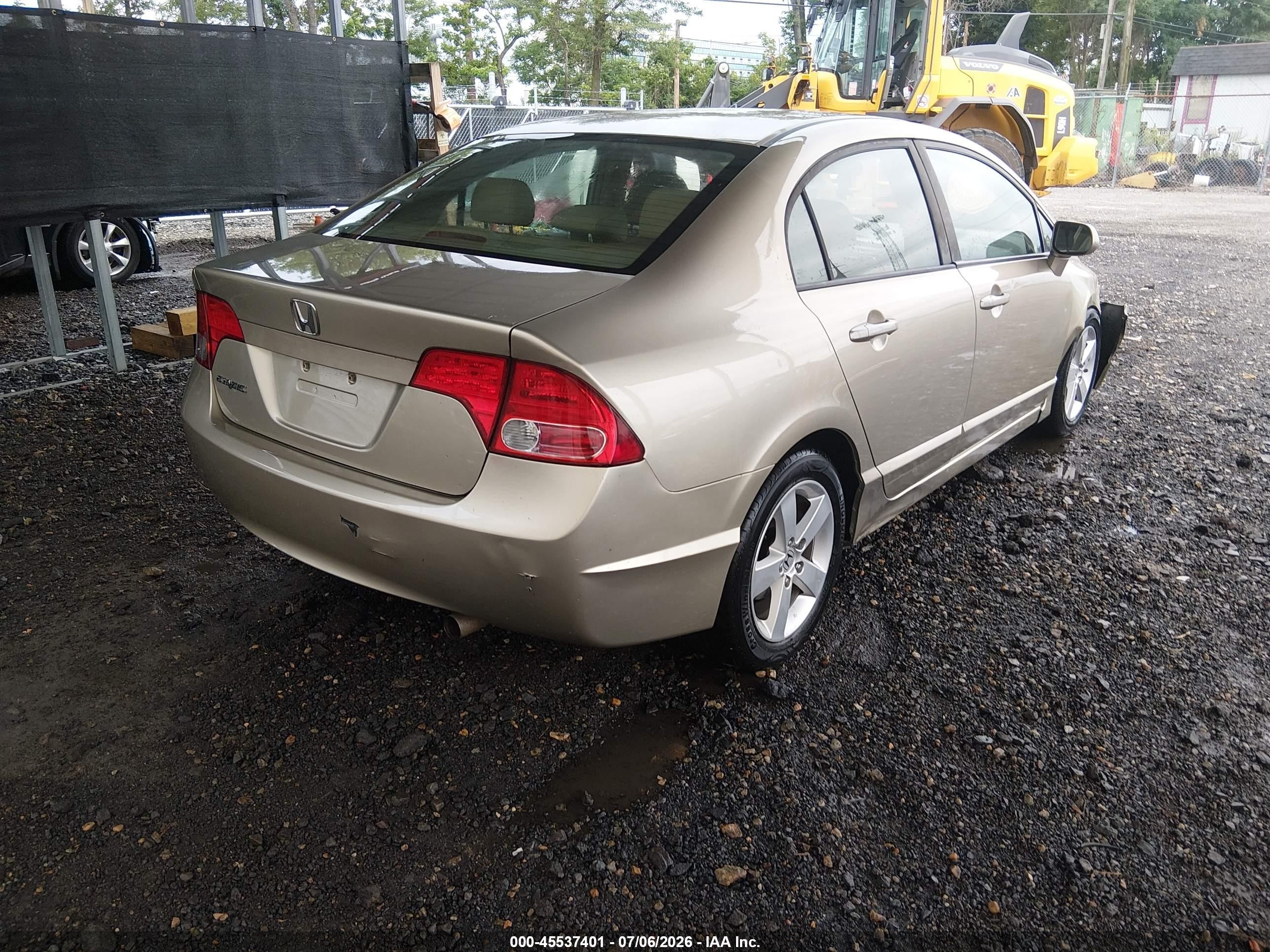 2008 Honda Civic Ex-l Золотой vin: 1HGFA16968L042932