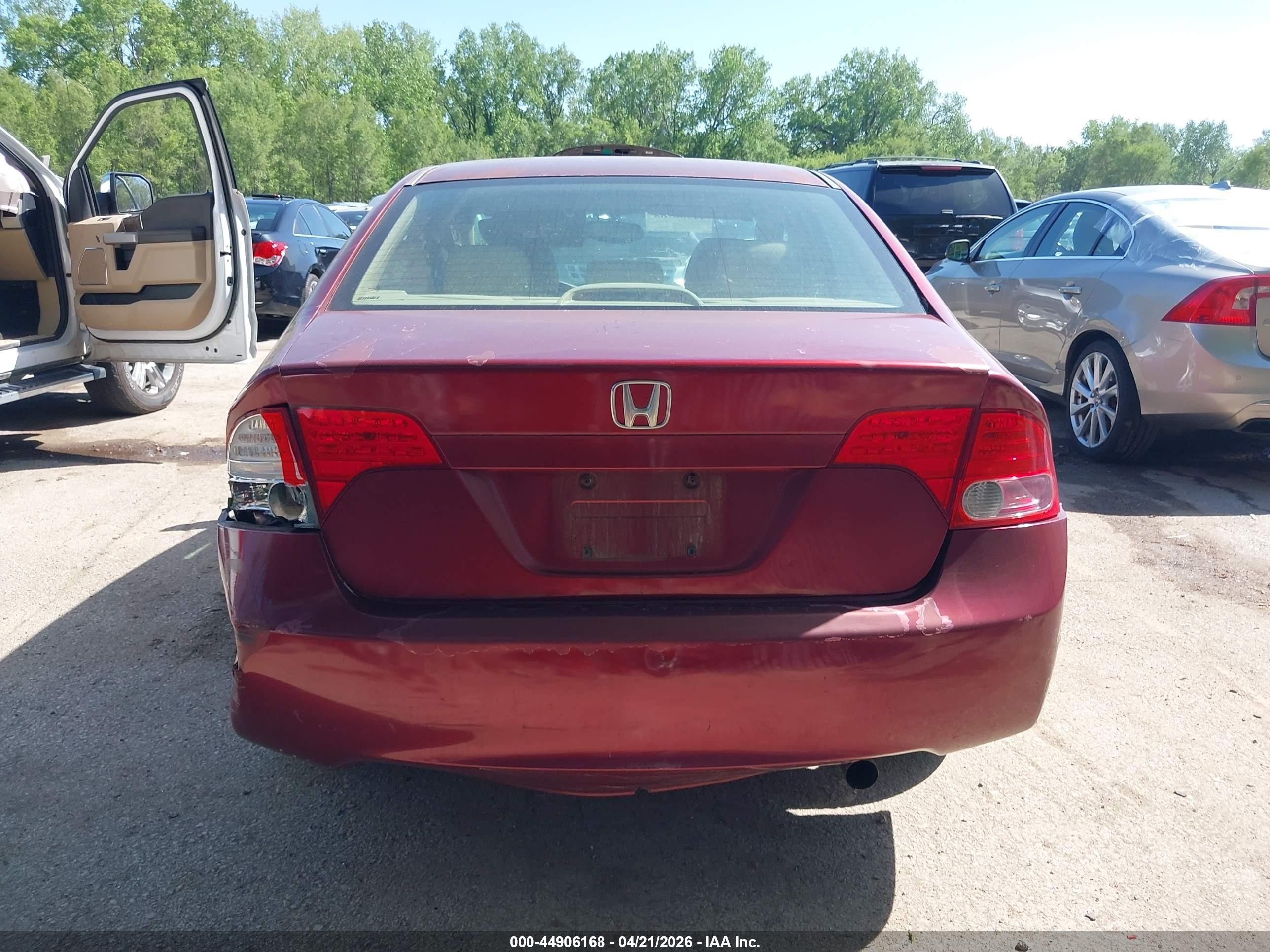 2008 Honda Civic Ex-l Burgundy vin: 1HGFA16968L053705