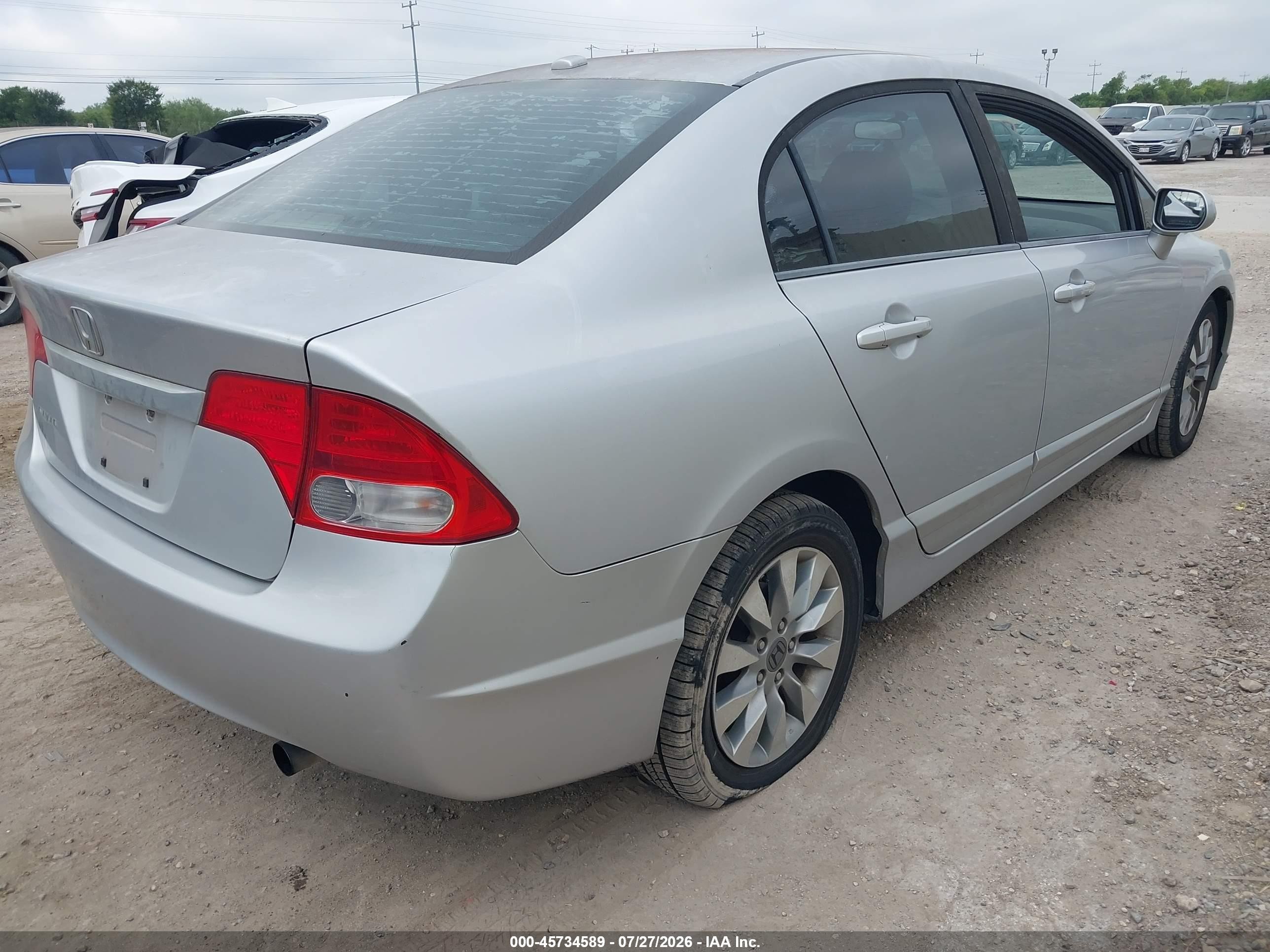 2009 Honda Civic Ex-l Серебряный vin: 1HGFA16979L016356