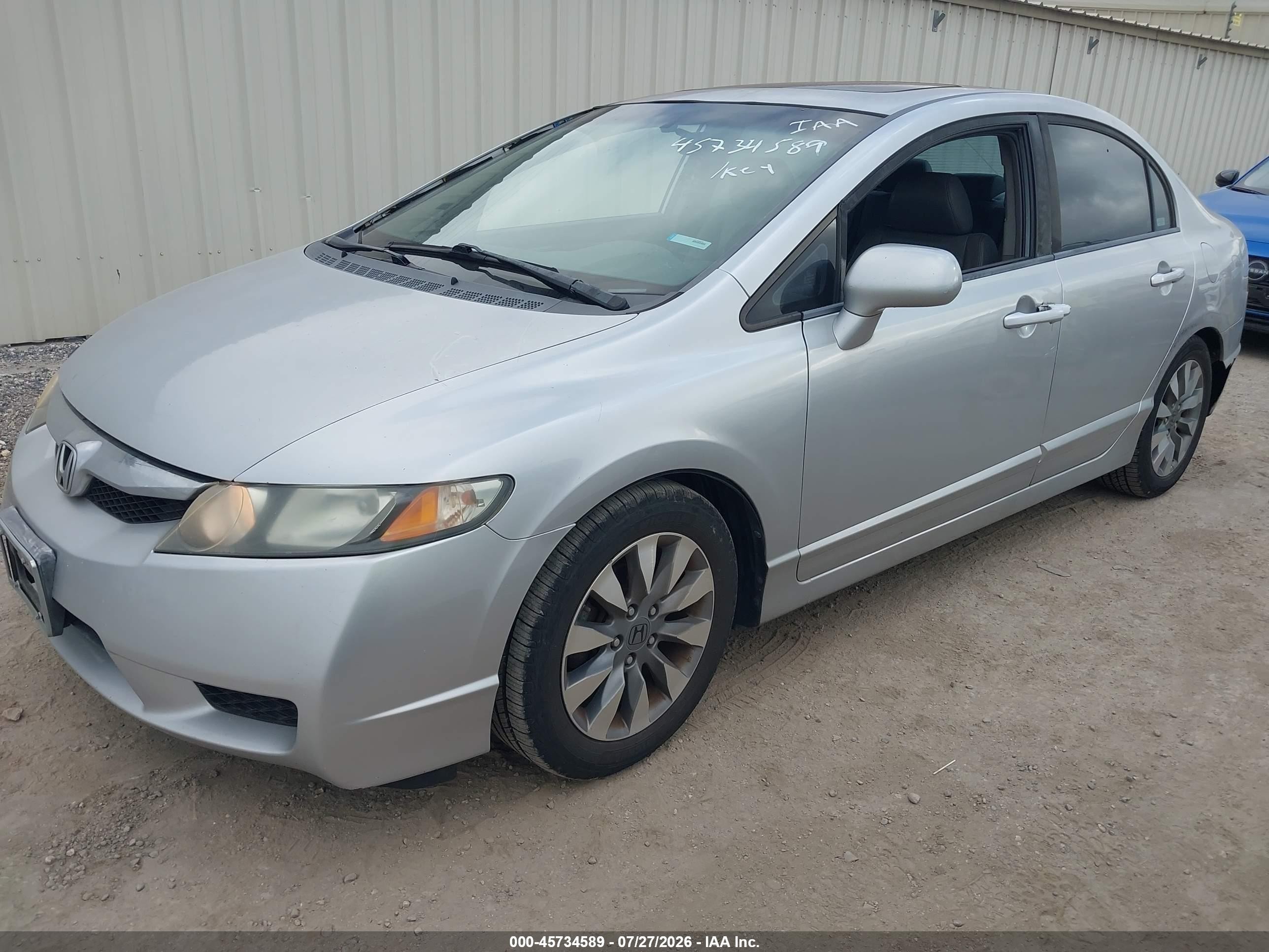 2009 Honda Civic Ex-l Серебряный vin: 1HGFA16979L016356