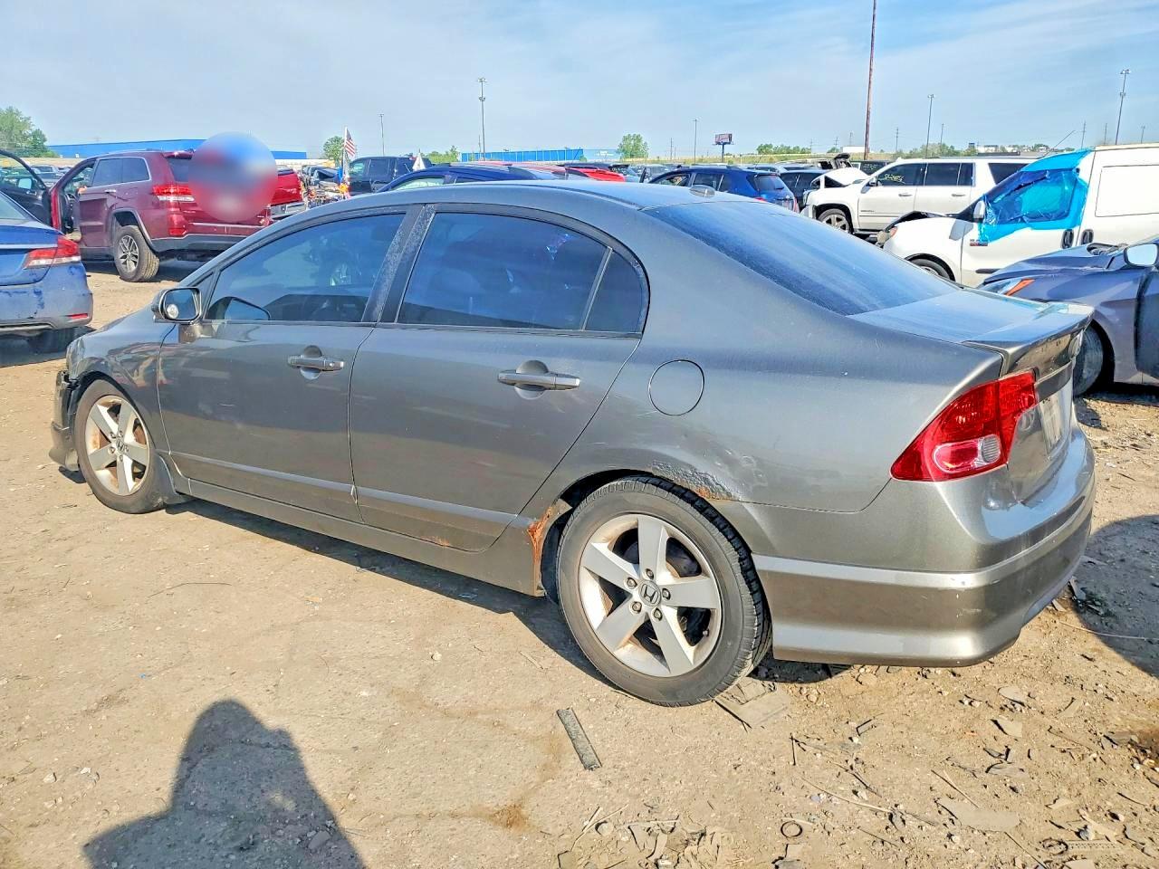 2008 Honda Civic Exl Серый vin: 1HGFA16998L011819