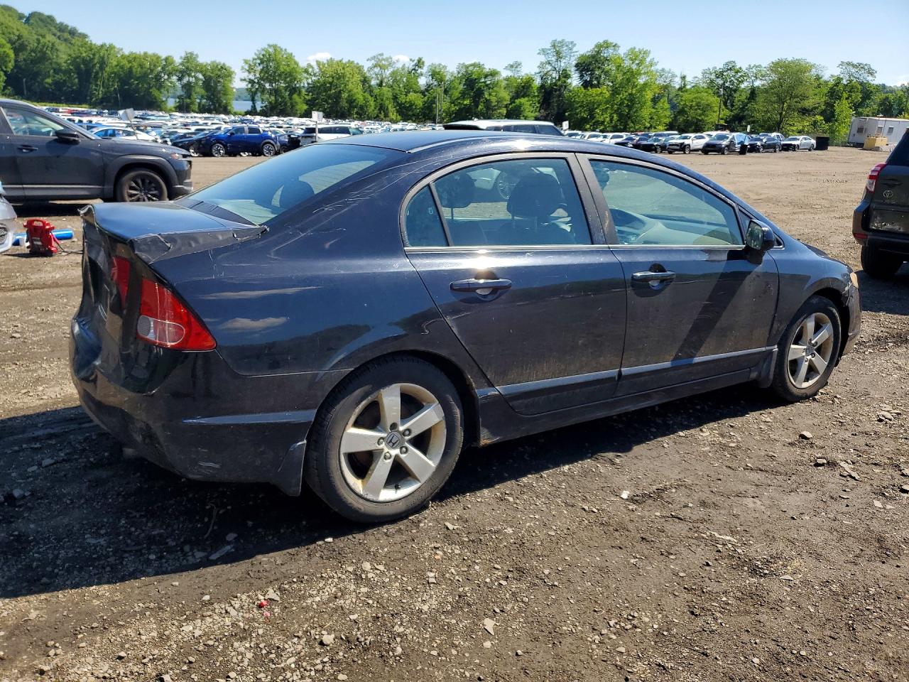 2008 Honda Civic Exl Black vin: 1HGFA16998L054282