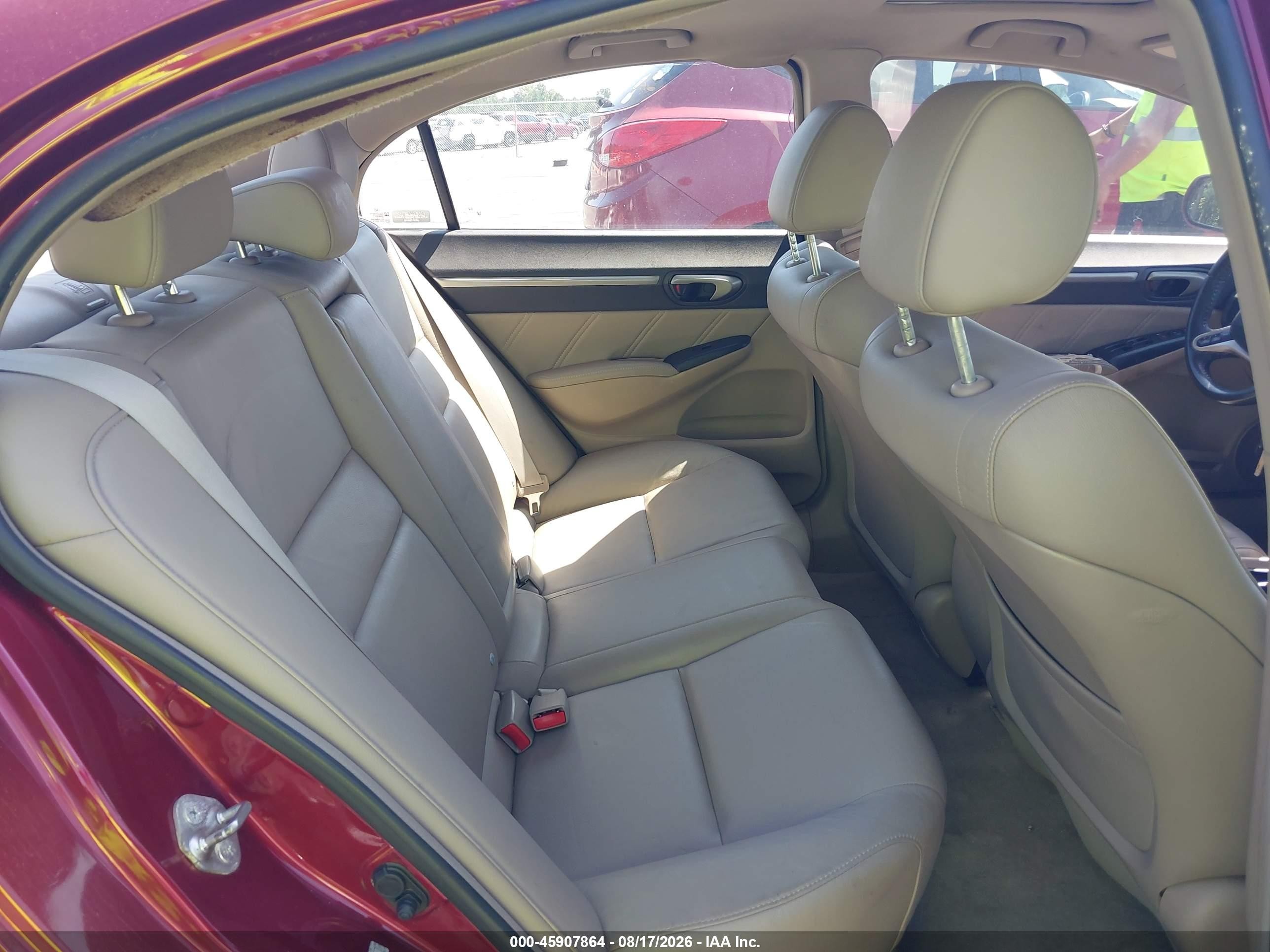 2009 Honda Civic Ex-l Темно-бордовый vin: 1HGFA16999L015970