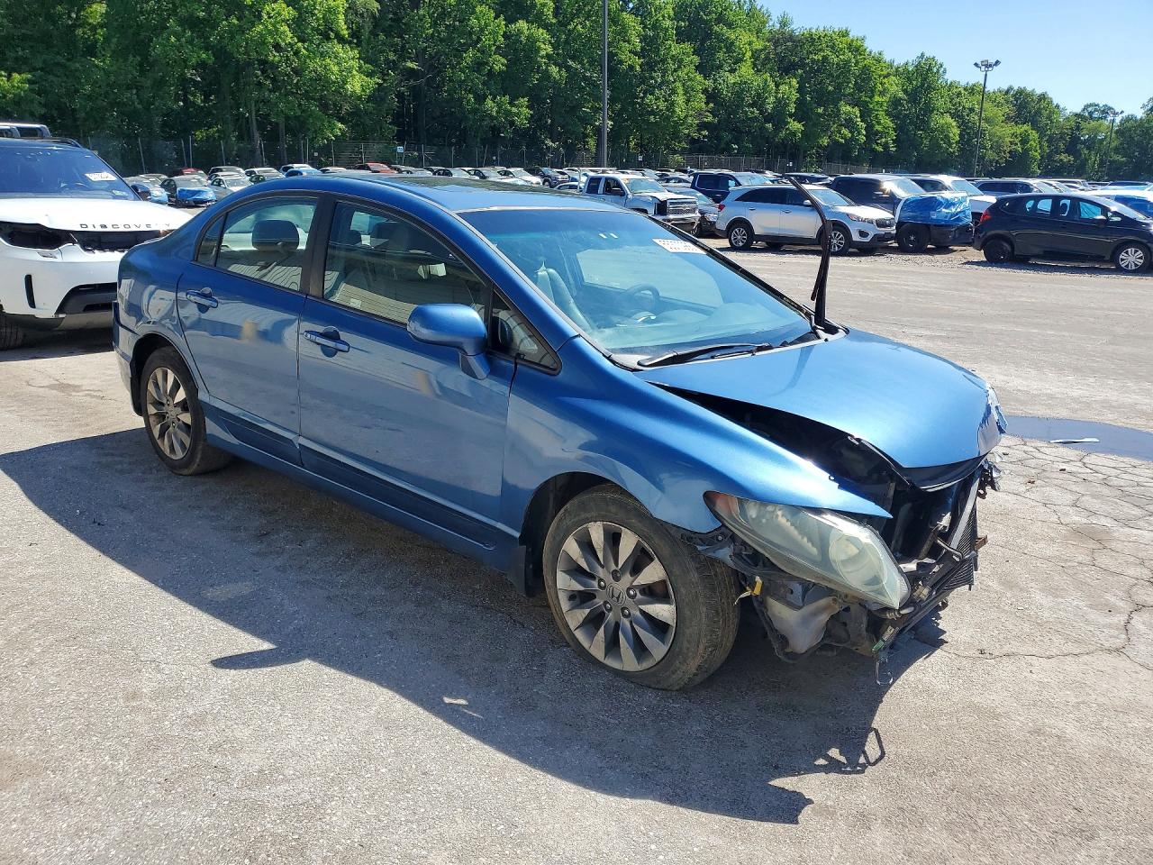 2009 Honda Civic Exl Blue vin: 1HGFA169X9L003388
