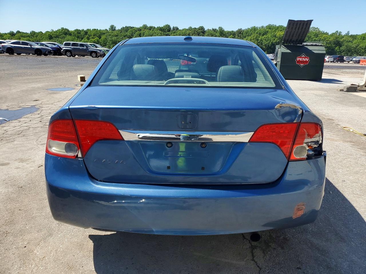 2009 Honda Civic Exl Blue vin: 1HGFA169X9L003388
