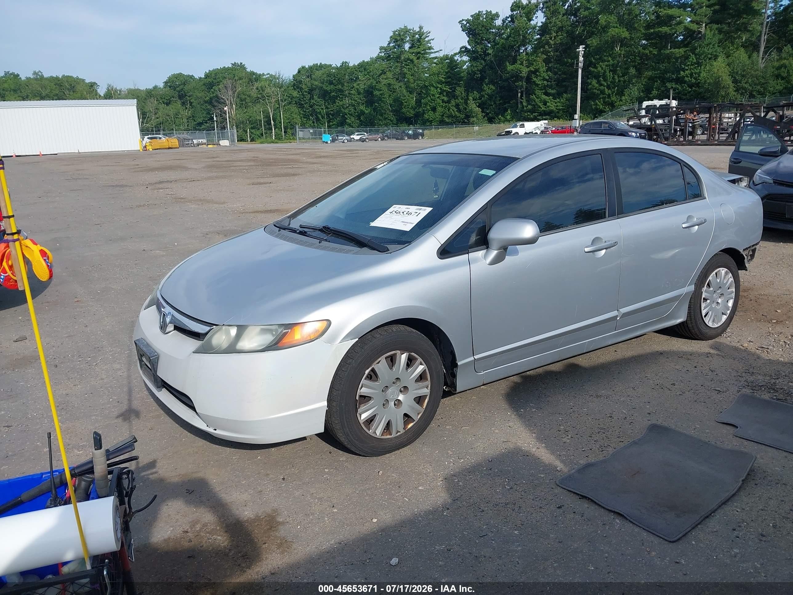 2007 Honda Civic Gx Silver vin: 1HGFA46557L000328