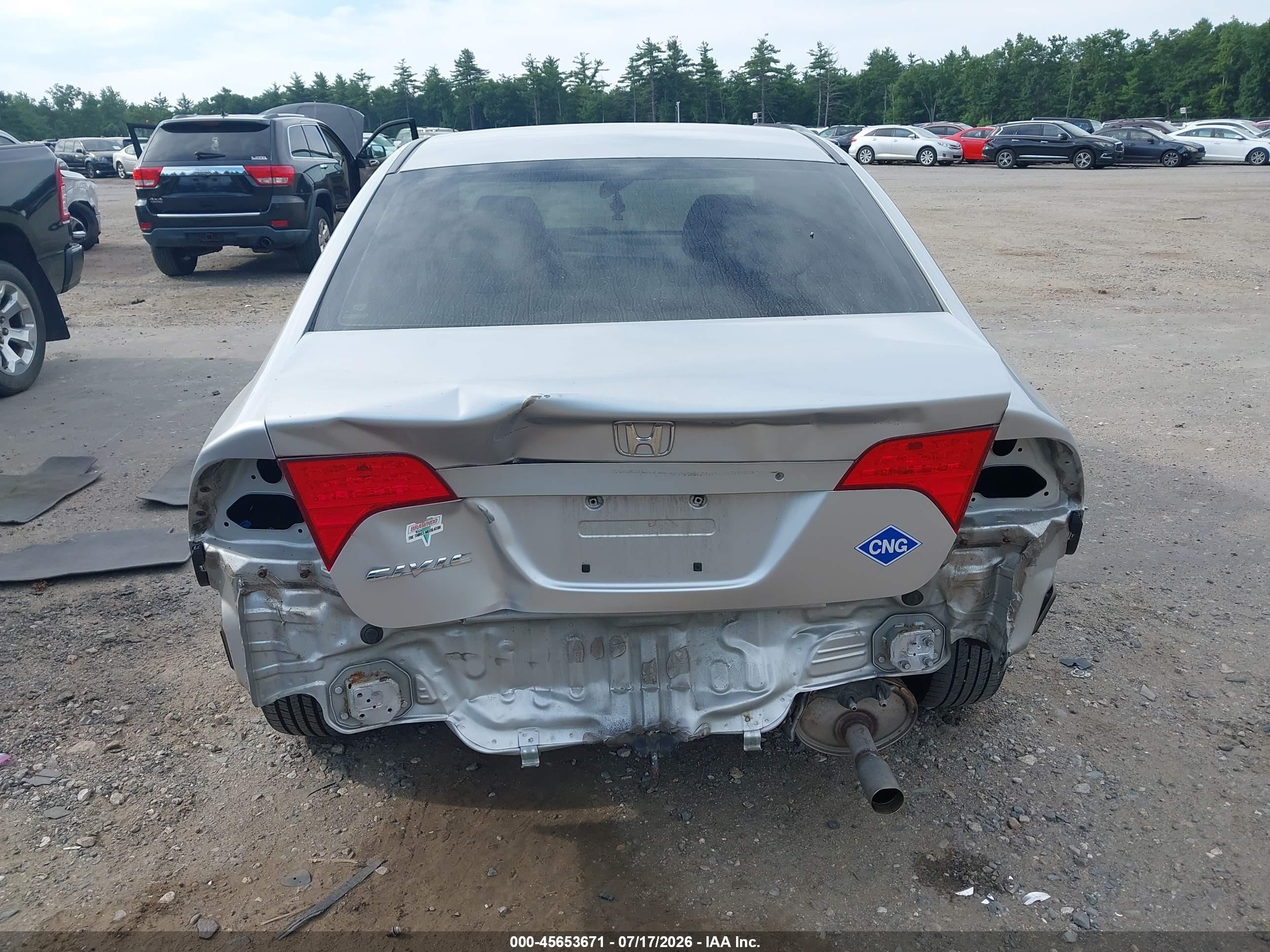 2007 Honda Civic Gx Silver vin: 1HGFA46557L000328