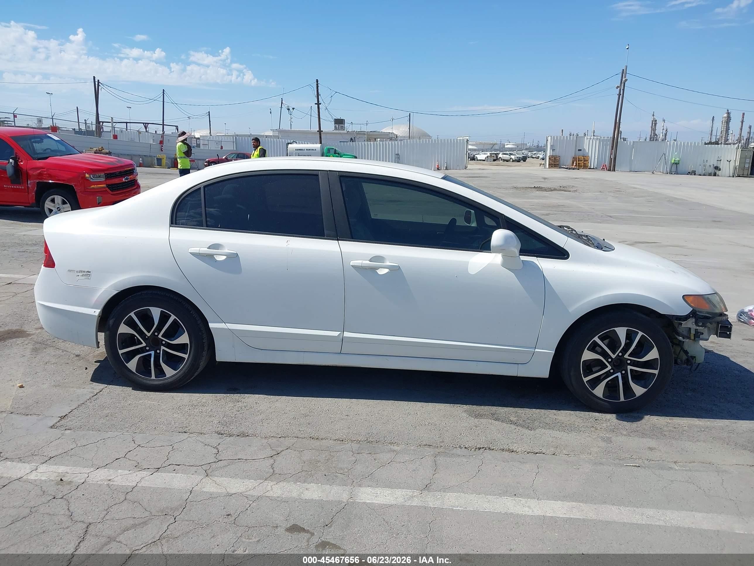 2008 Honda Civic Gx Белый vin: 1HGFA46578L000705
