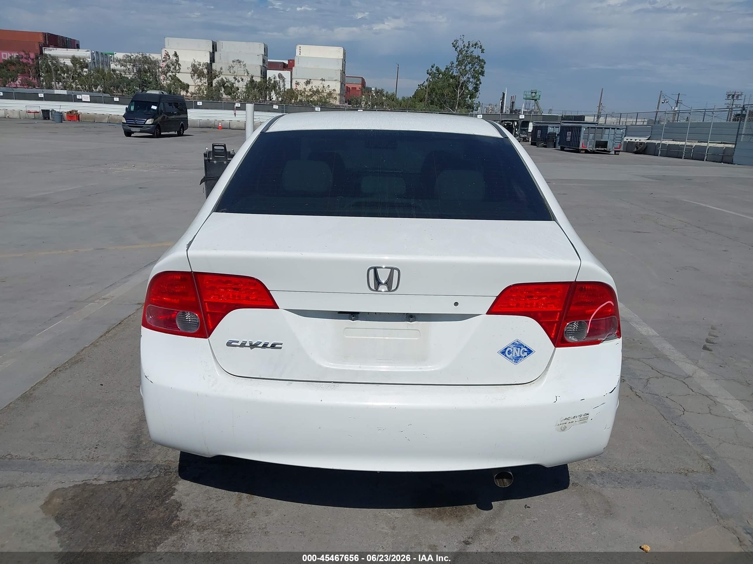 2008 Honda Civic Gx Белый vin: 1HGFA46578L000705