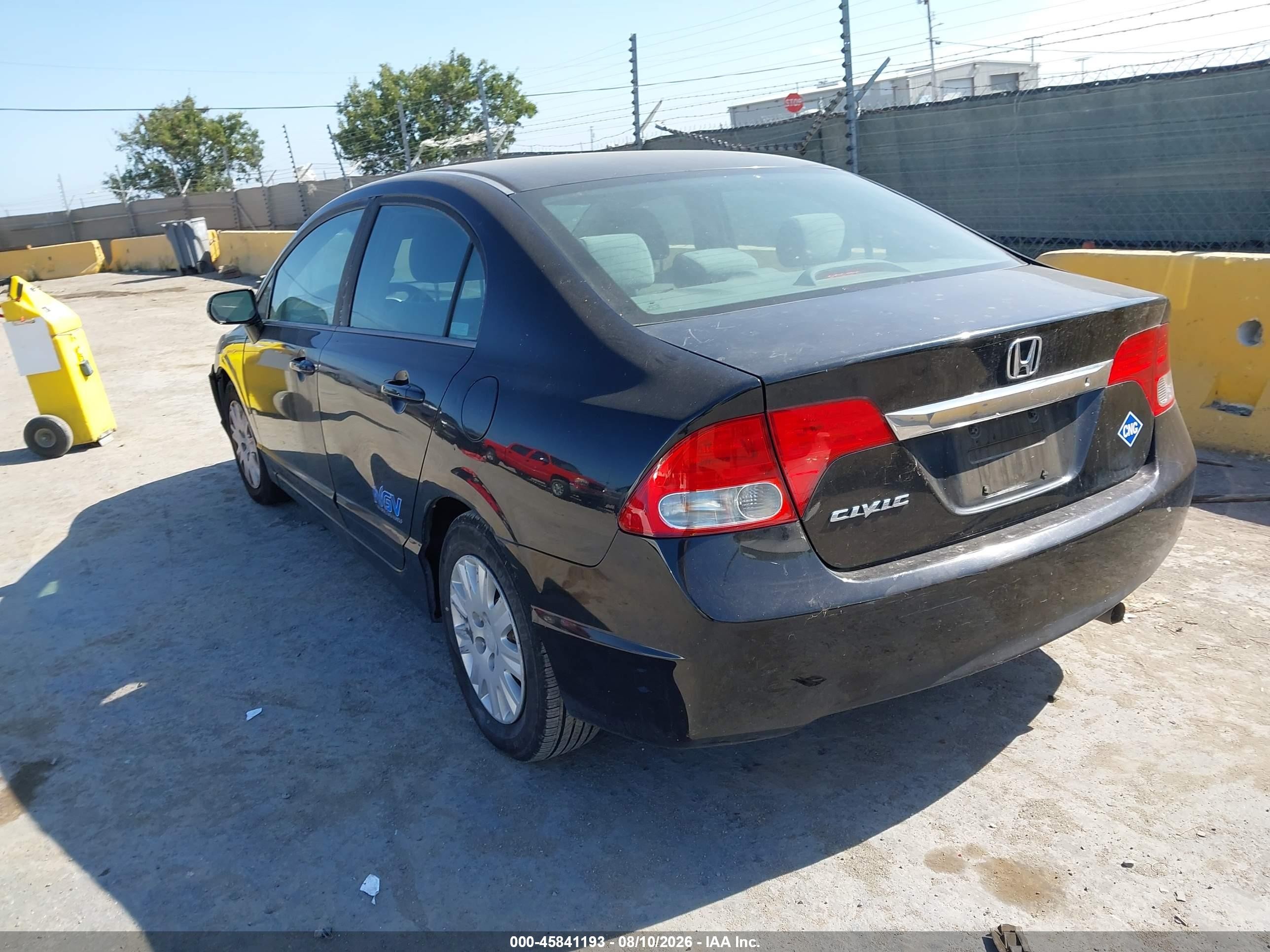 2009 Honda Civic Gx Черный vin: 1HGFA46589L000228
