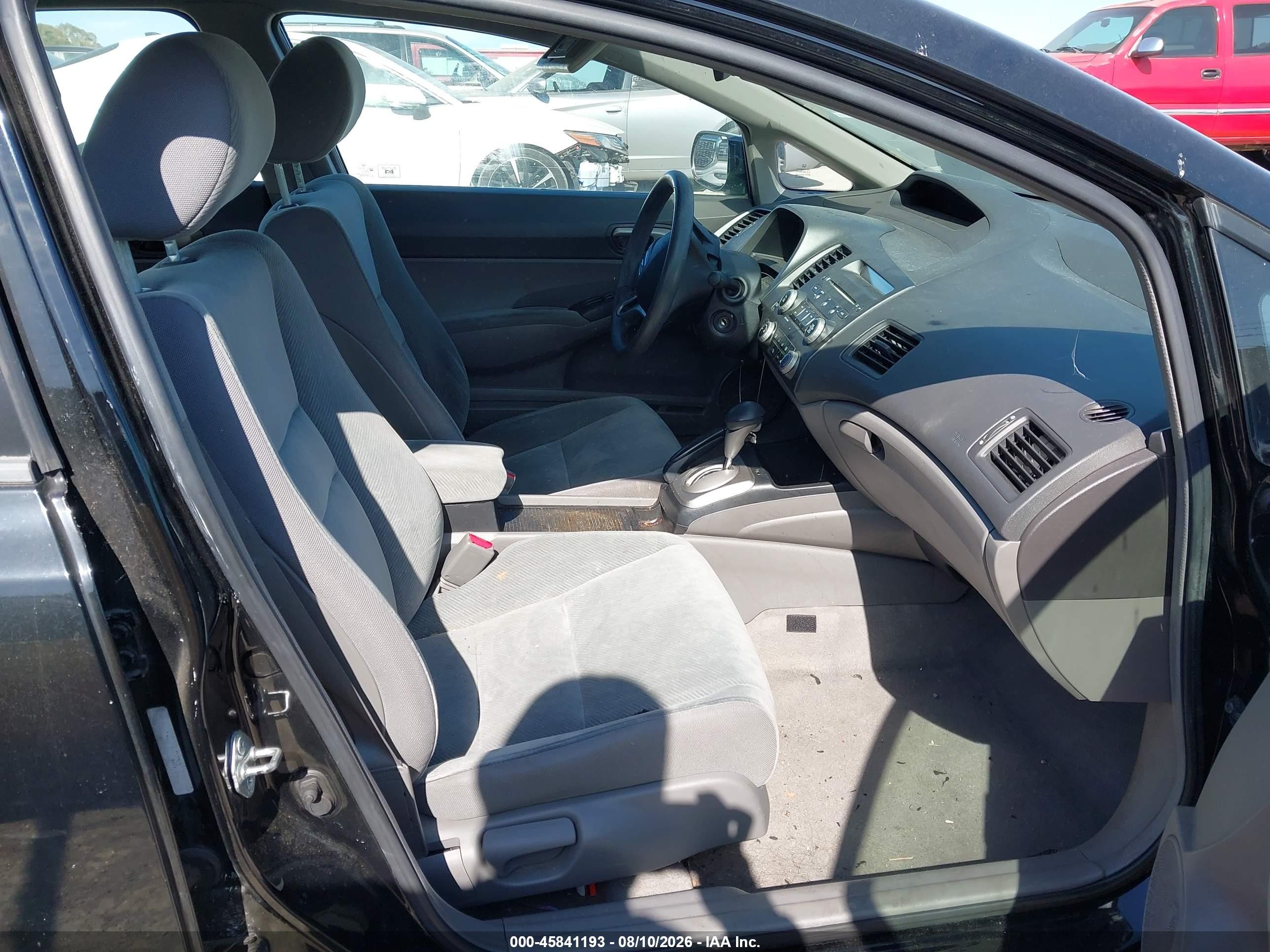 2009 Honda Civic Gx Черный vin: 1HGFA46589L000228