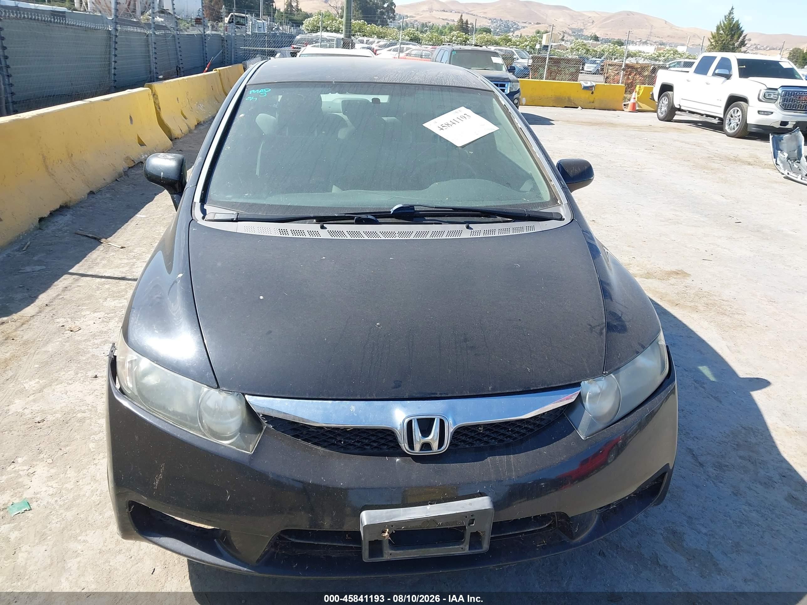 2009 Honda Civic Gx Черный vin: 1HGFA46589L000228