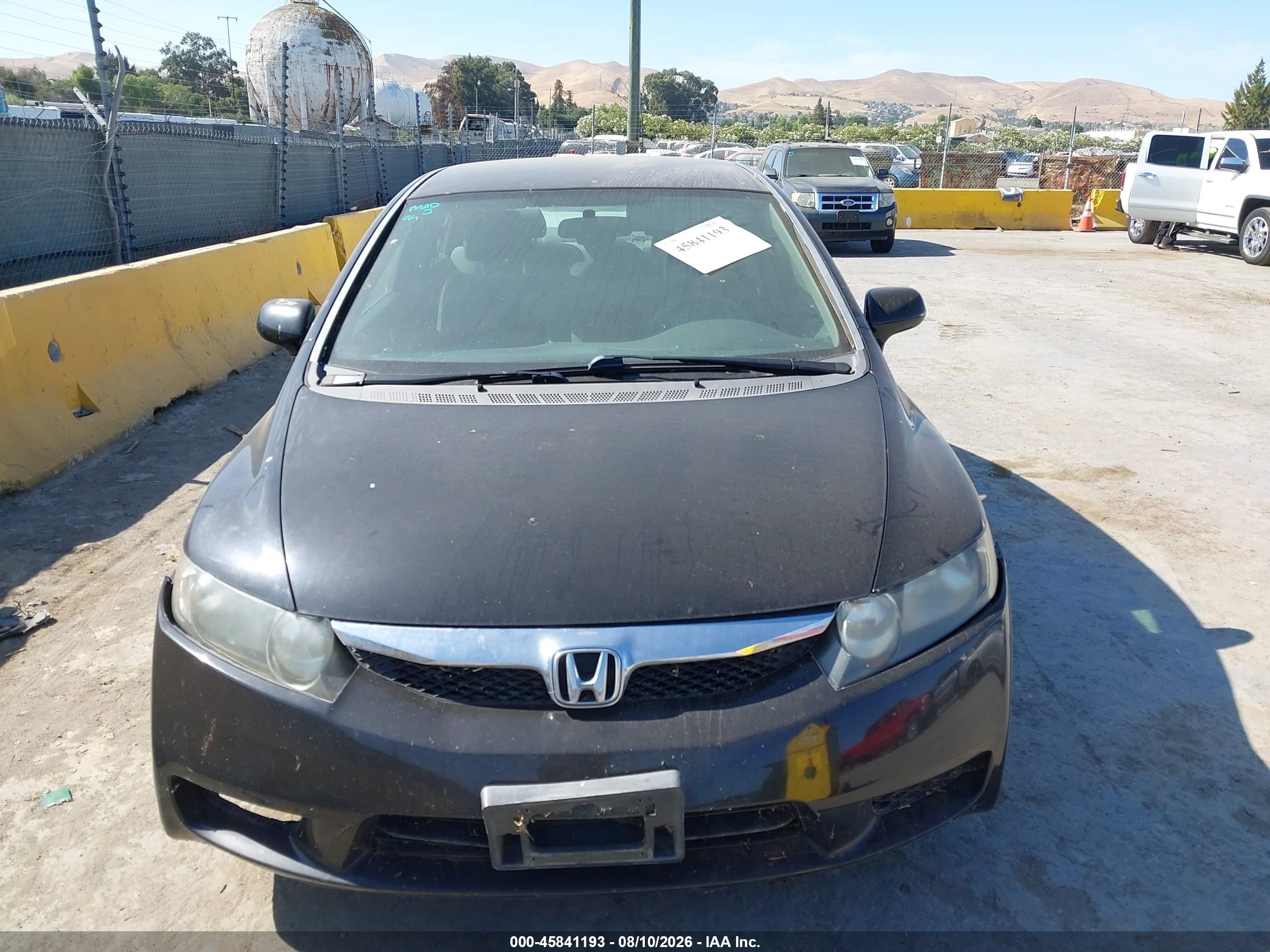 2009 Honda Civic Gx Черный vin: 1HGFA46589L000228