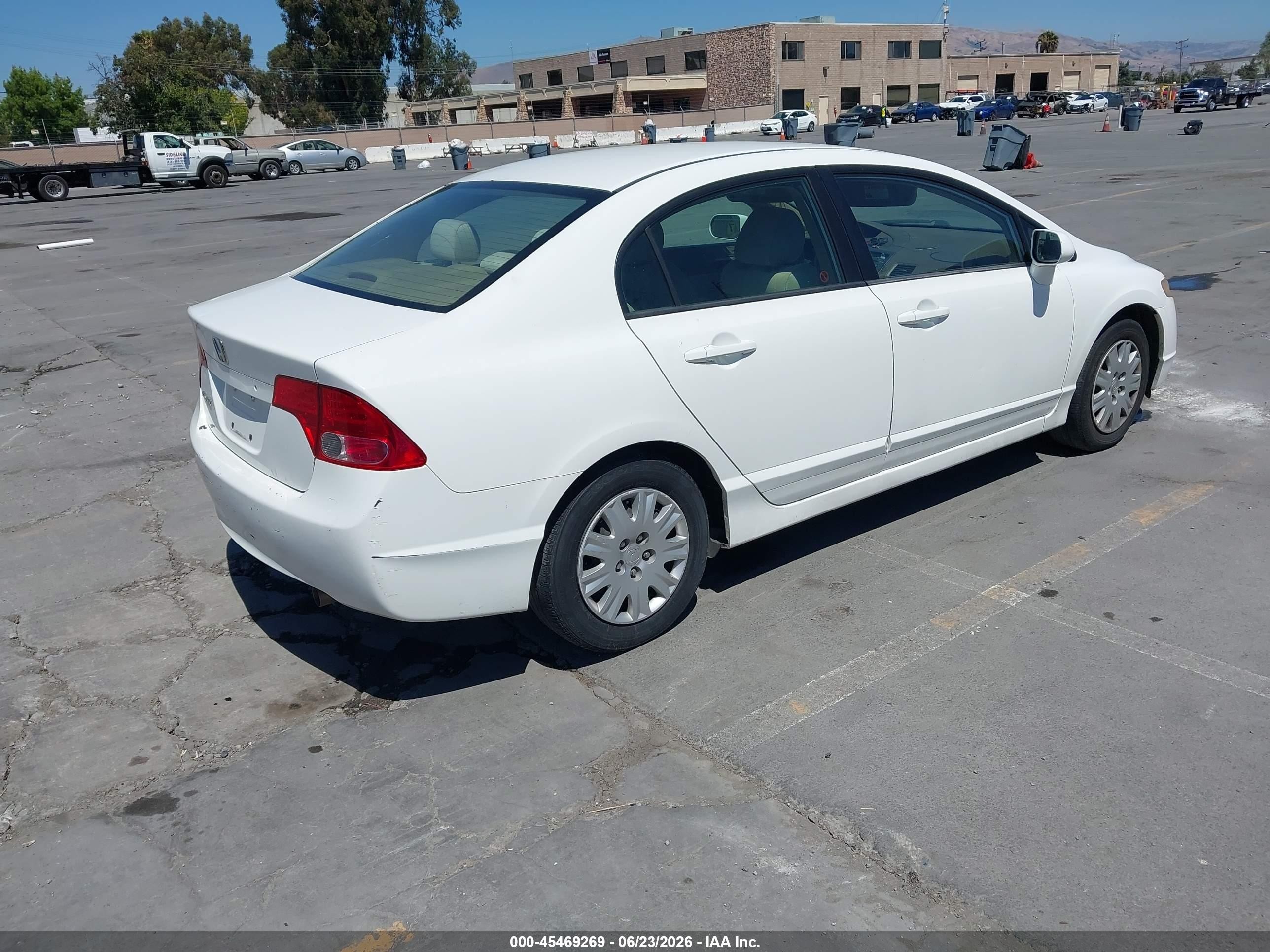 2007 Honda Civic Gx Белый vin: 1HGFA465X7L000261