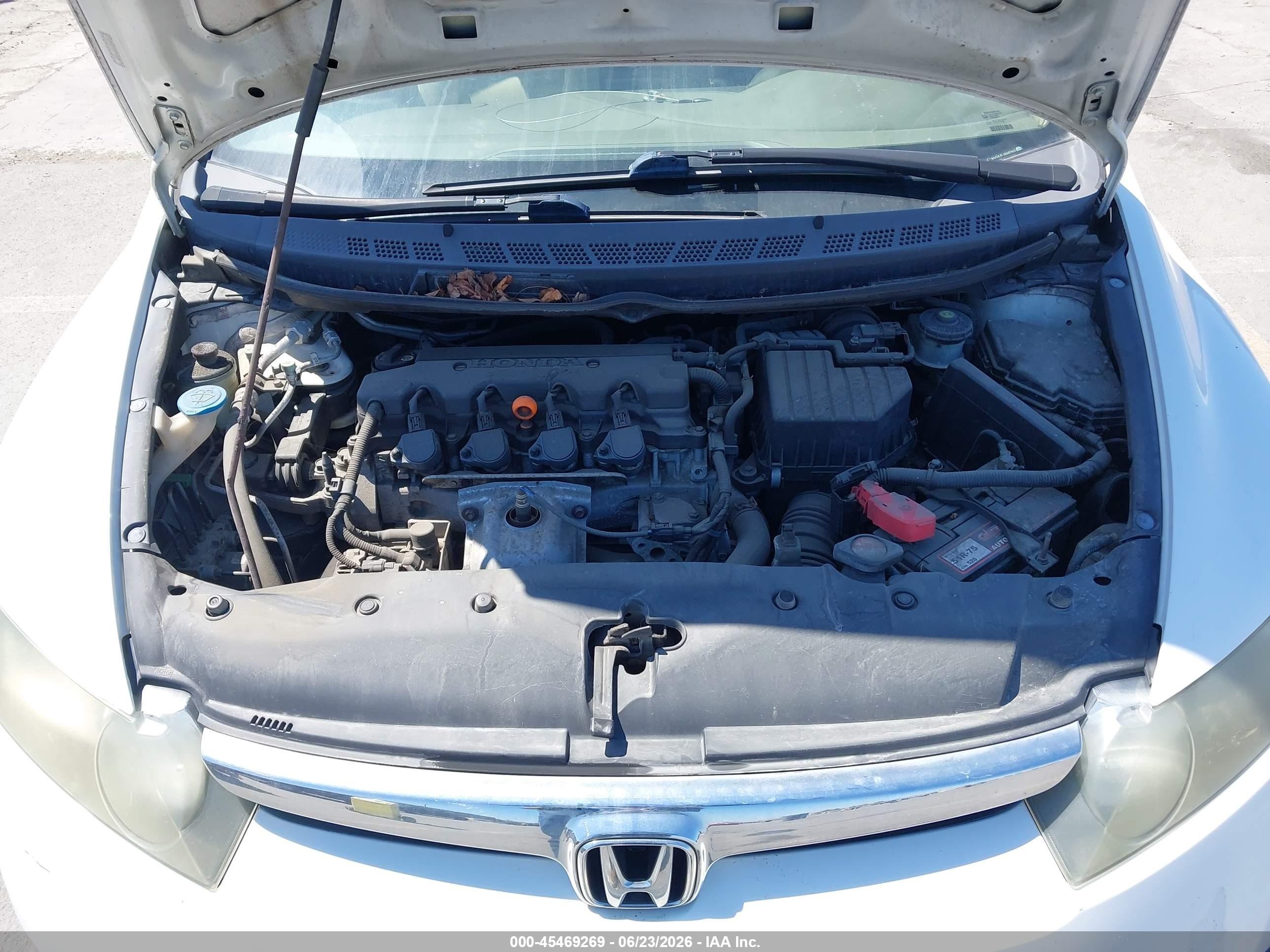 2007 Honda Civic Gx Белый vin: 1HGFA465X7L000261