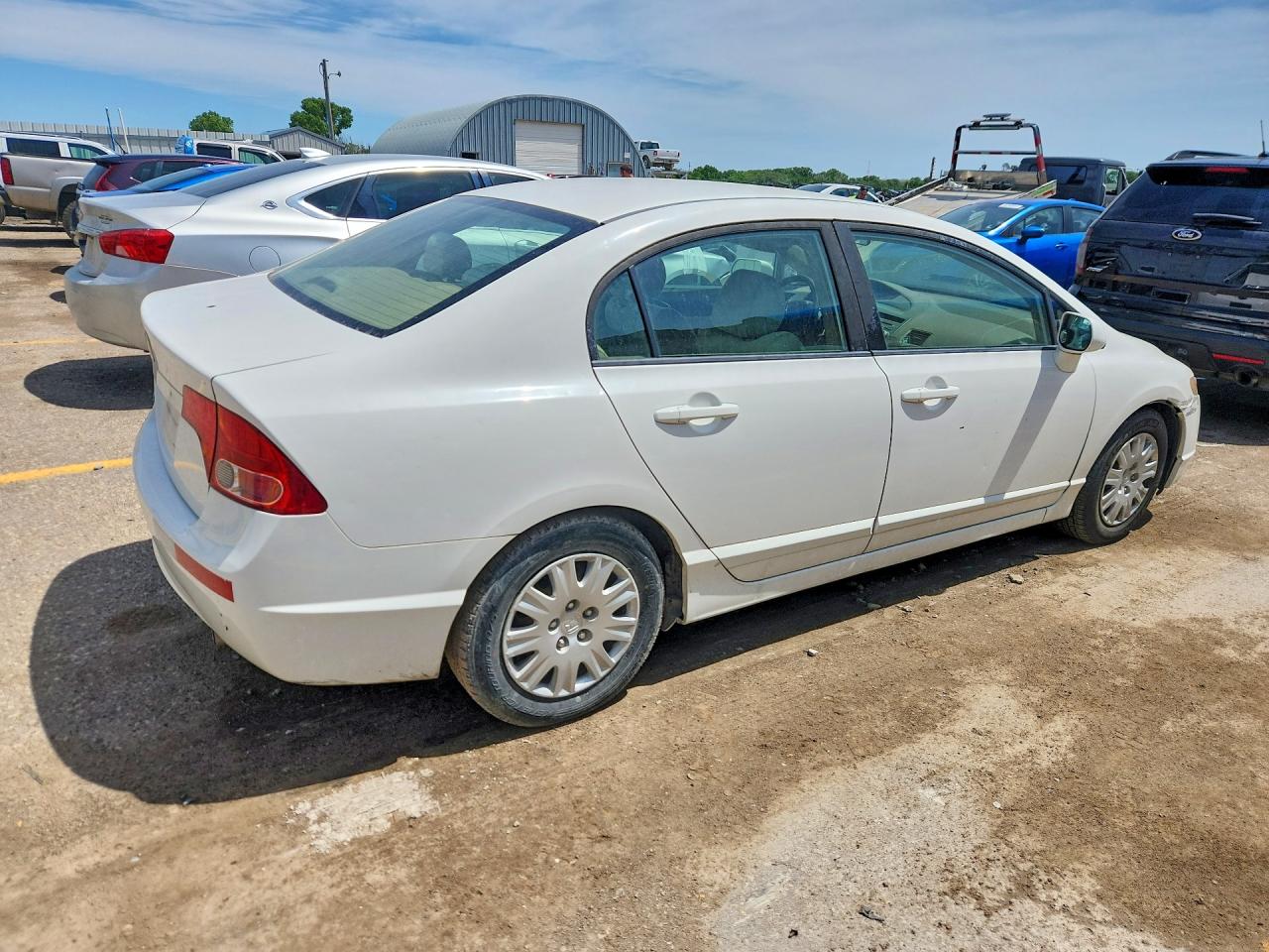 2008 Honda Civic Gx Белый vin: 1HGFA465X8L000892
