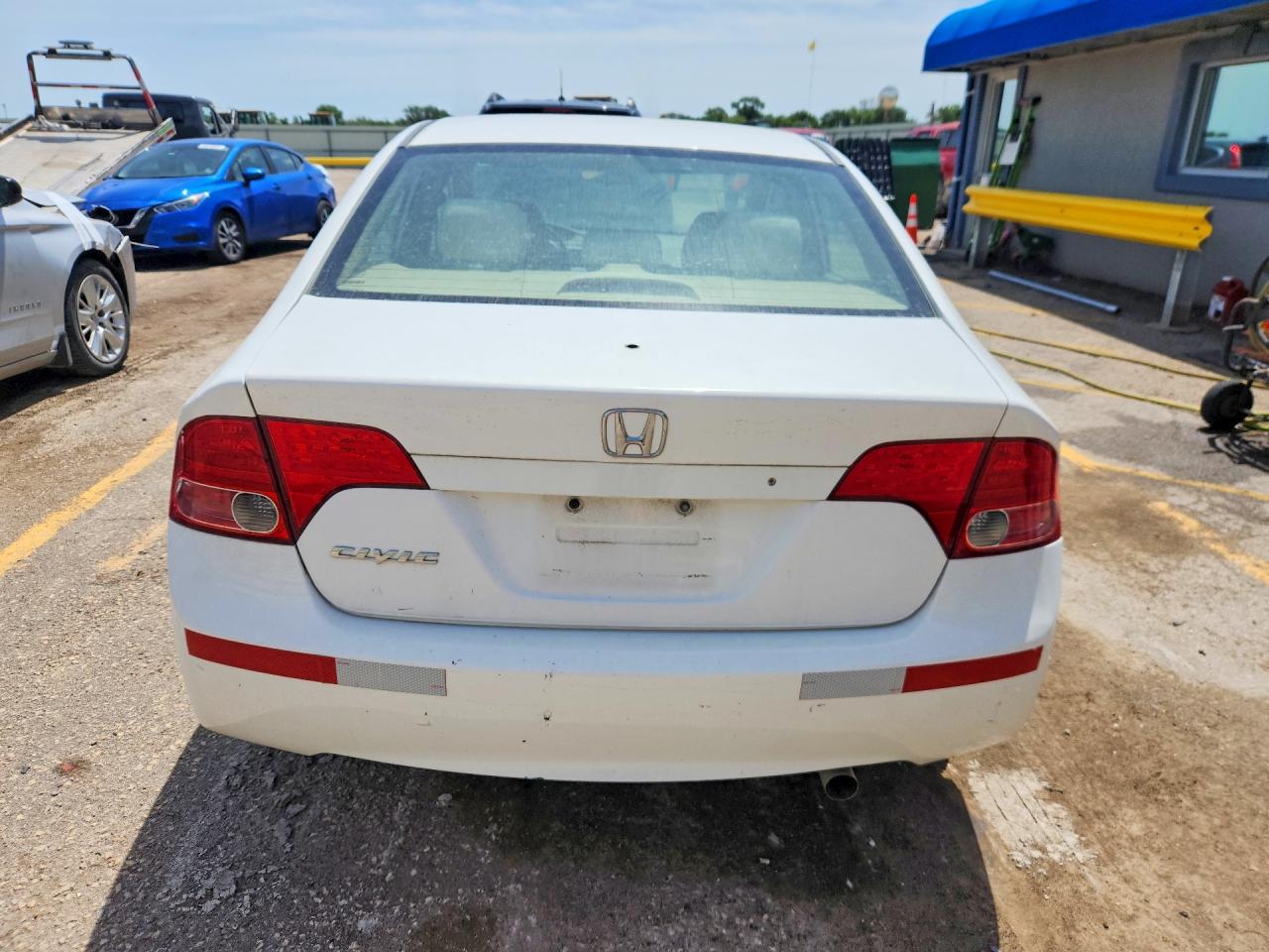 2008 Honda Civic Gx Белый vin: 1HGFA465X8L000892