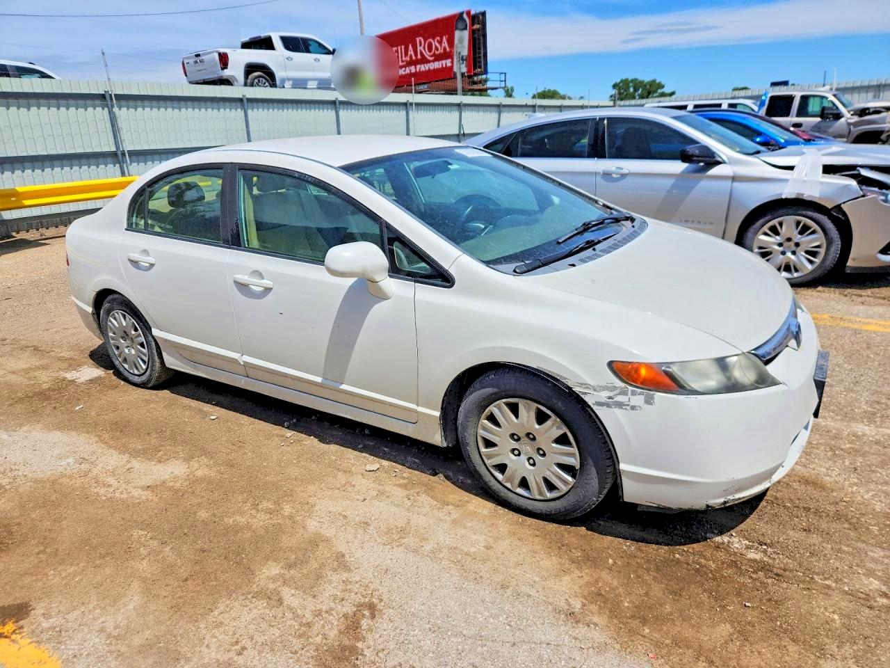 2008 Honda Civic Gx Белый vin: 1HGFA465X8L000892