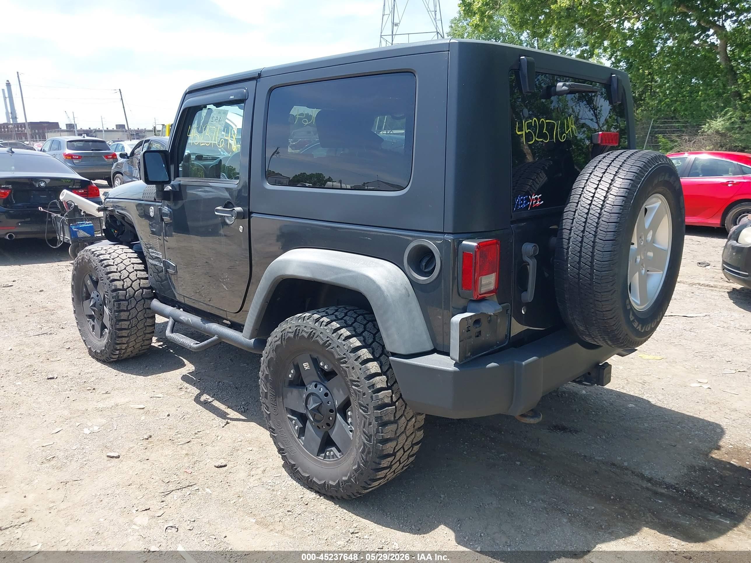 2010 Jeep Wrangler Sport Gray vin: 1J4AA2D10AL135098