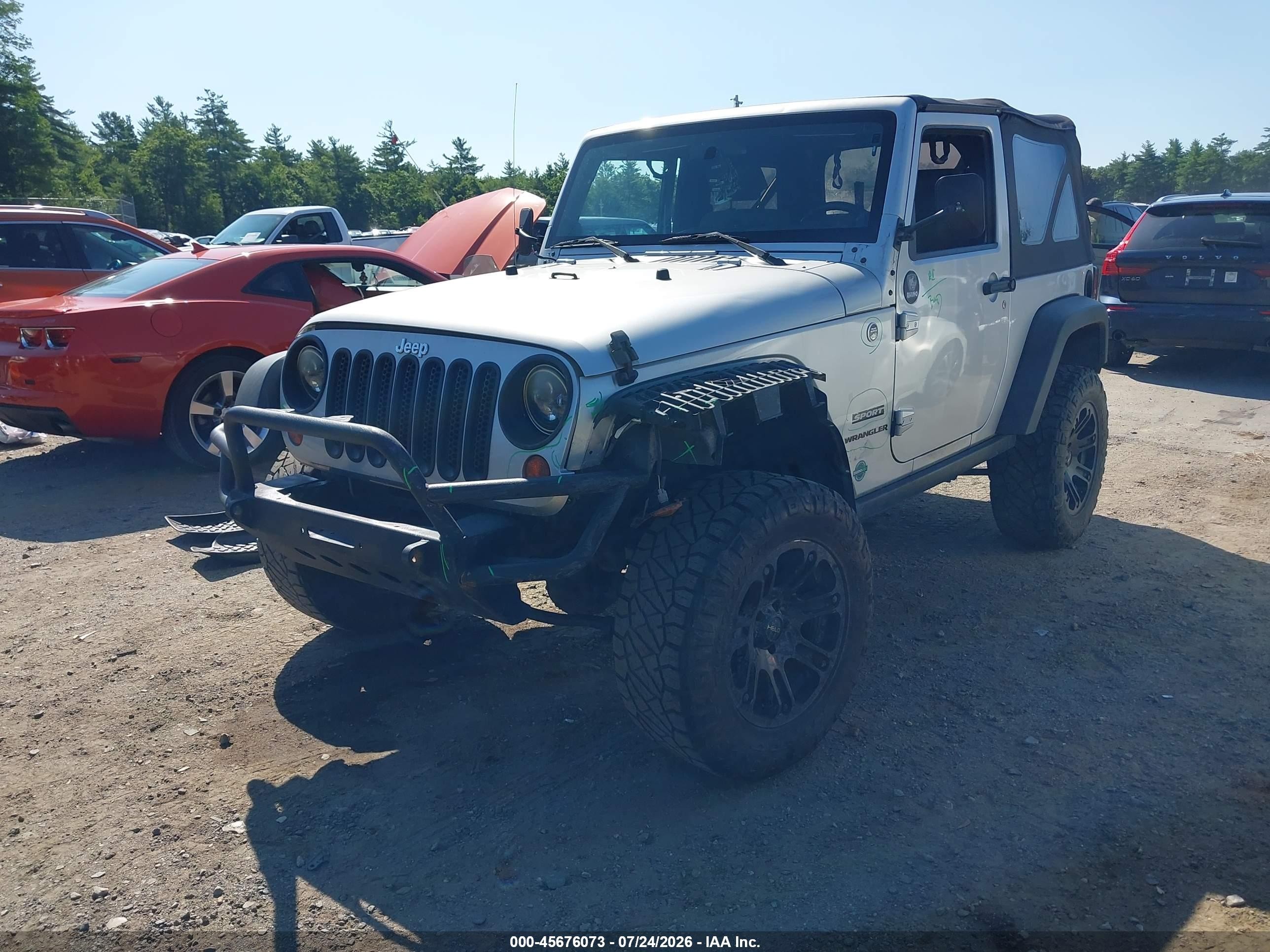 2010 Jeep Wrangler Sport Silver vin: 1J4AA2D10AL162835