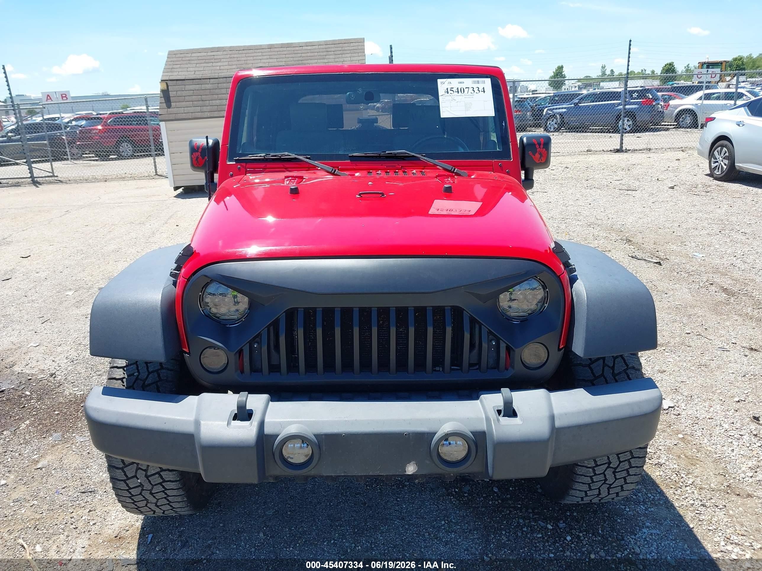 2010 Jeep Wrangler Sport Red vin: 1J4AA2D10AL210480