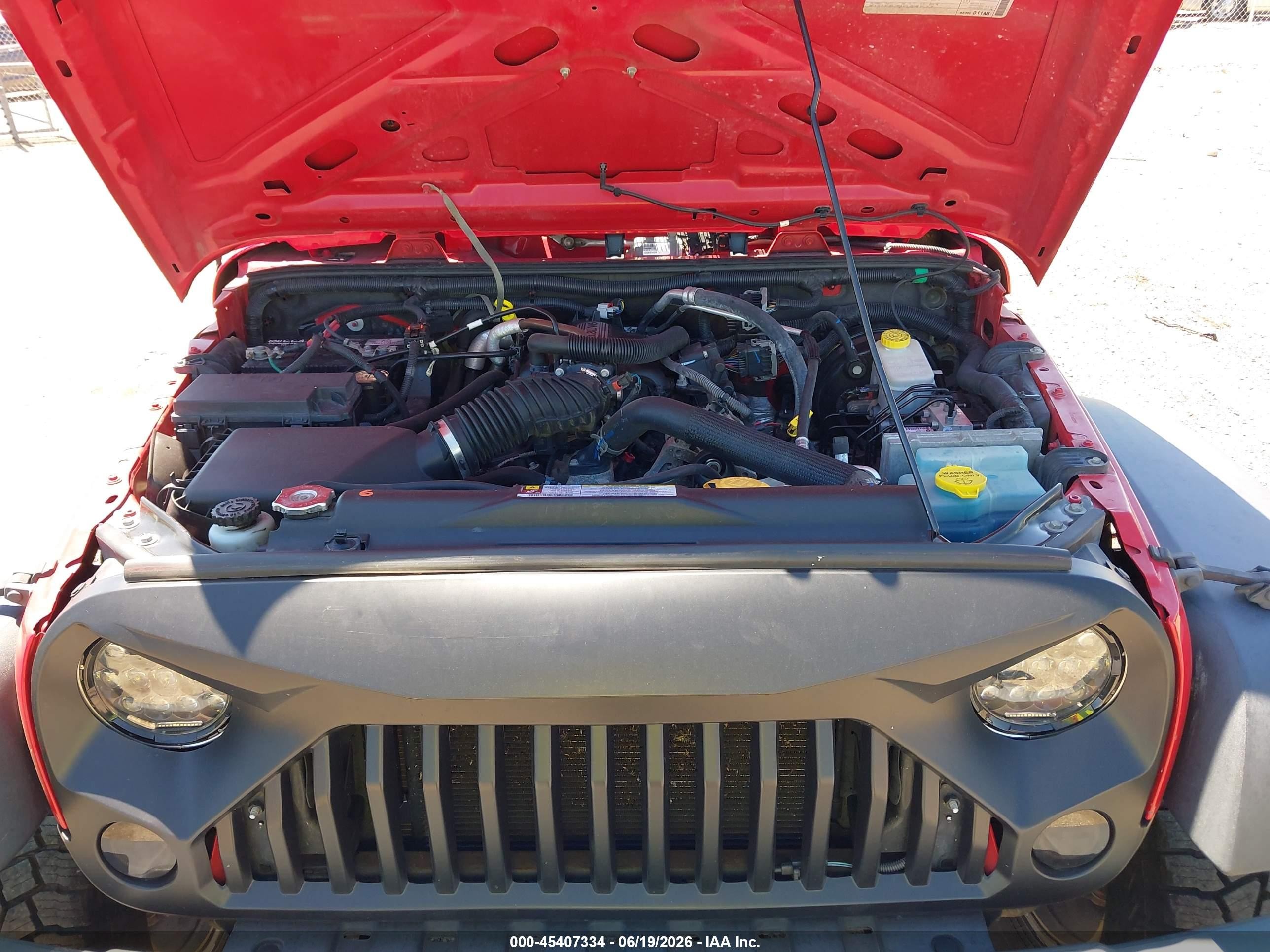 2010 Jeep Wrangler Sport Red vin: 1J4AA2D10AL210480