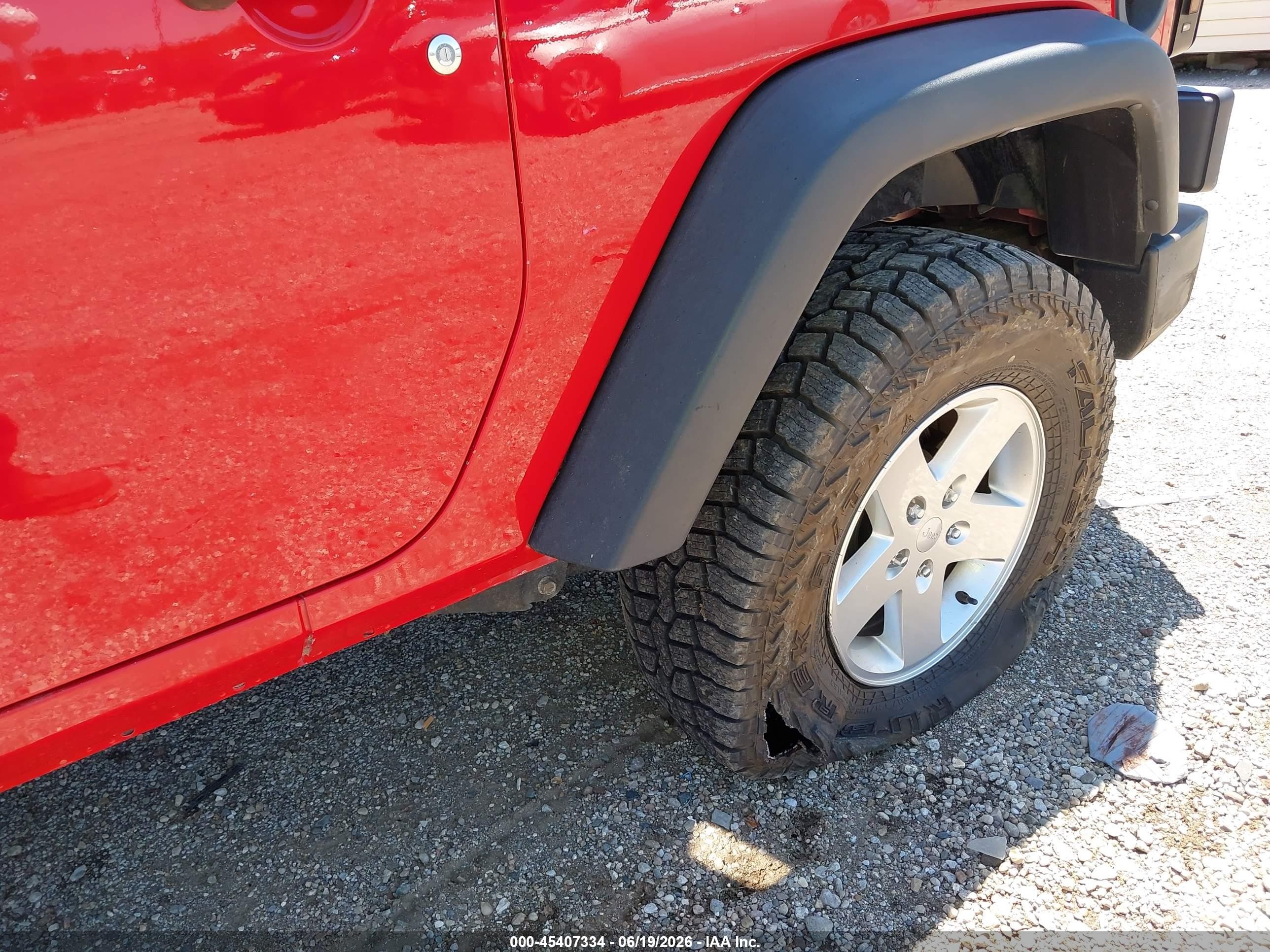 2010 Jeep Wrangler Sport Red vin: 1J4AA2D10AL210480