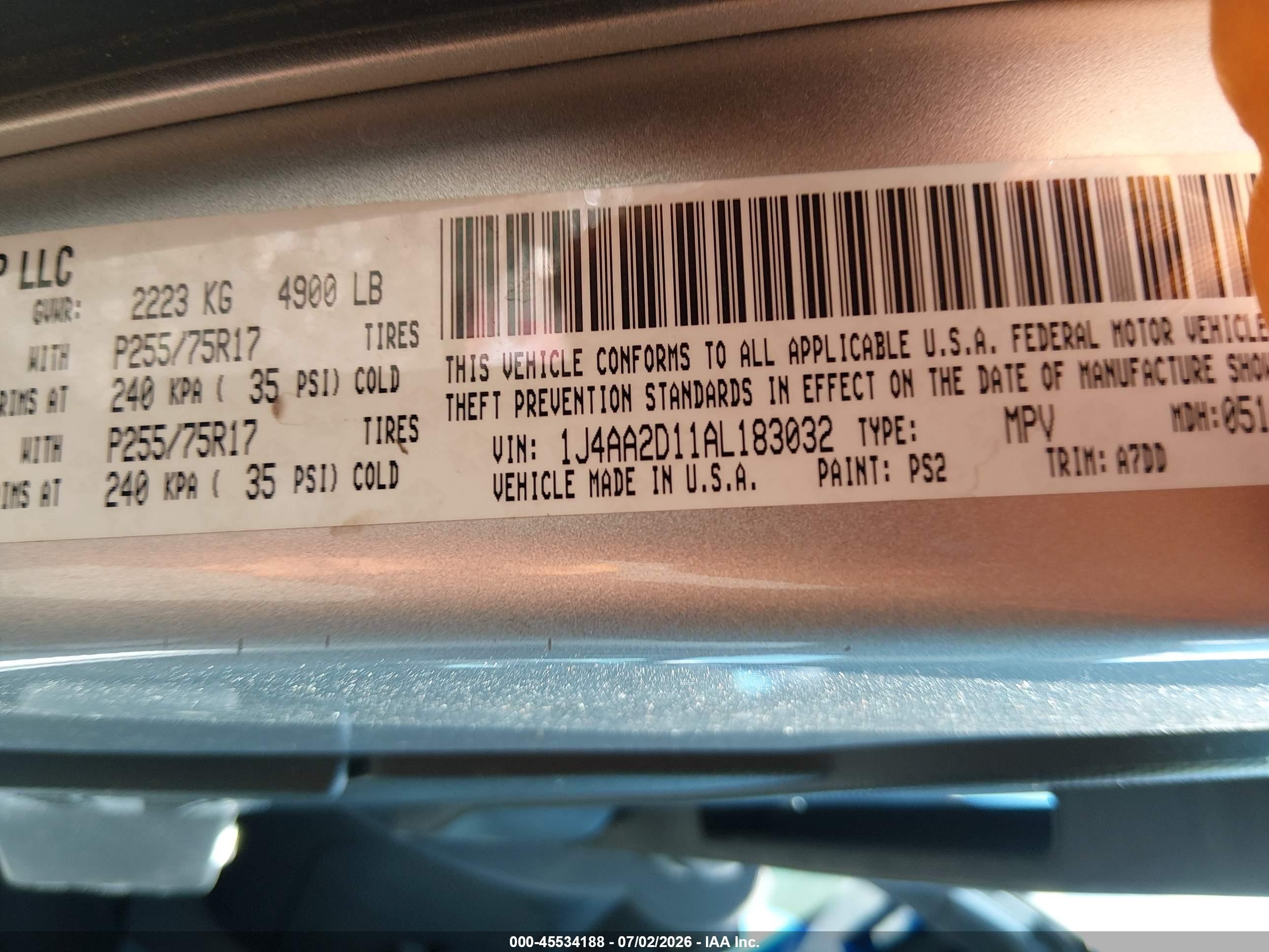 2010 Jeep Wrangler Sport Silver vin: 1J4AA2D11AL183032