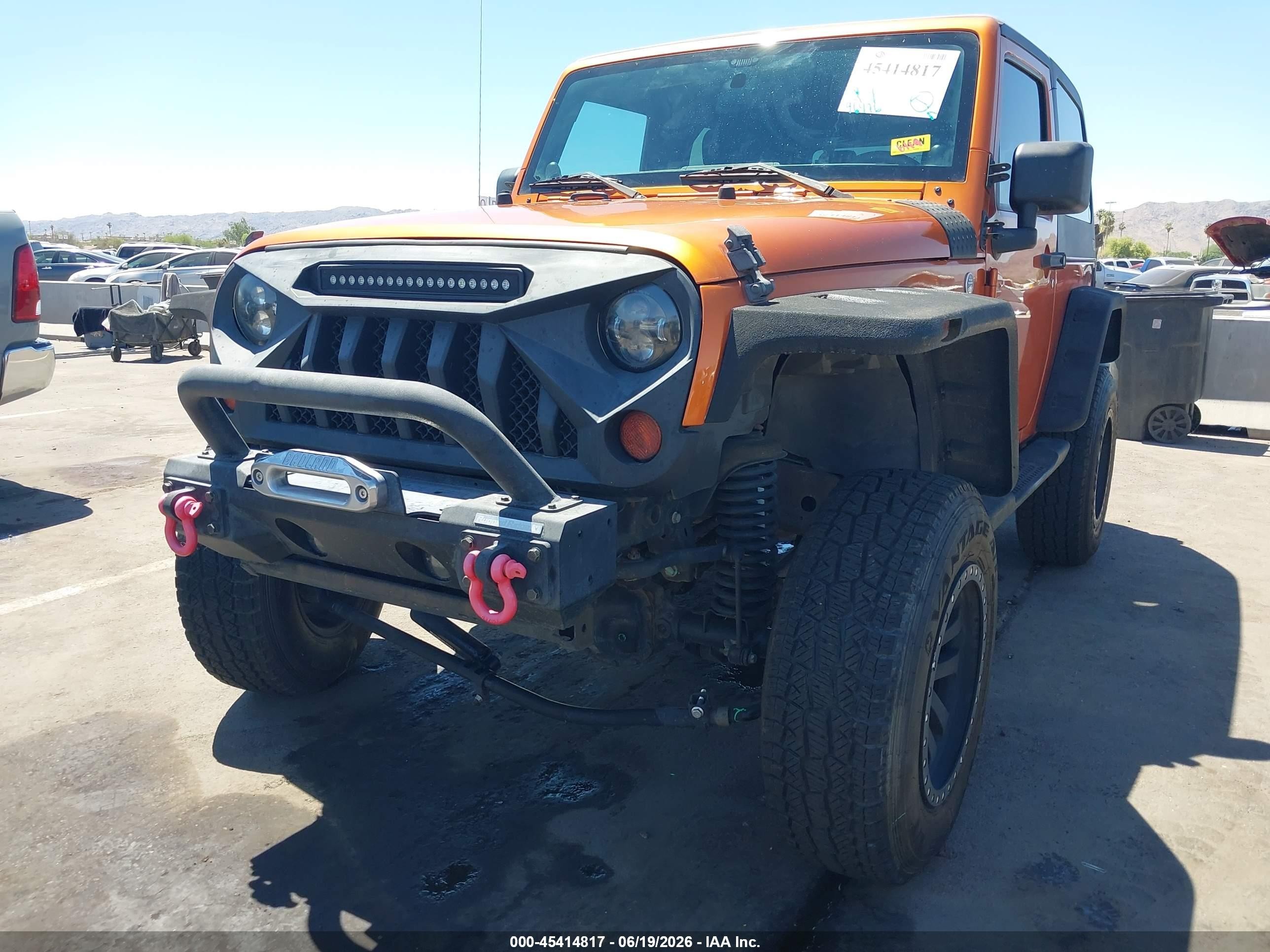 2011 Jeep Wrangler Sport Orange vin: 1J4AA2D11BL508151
