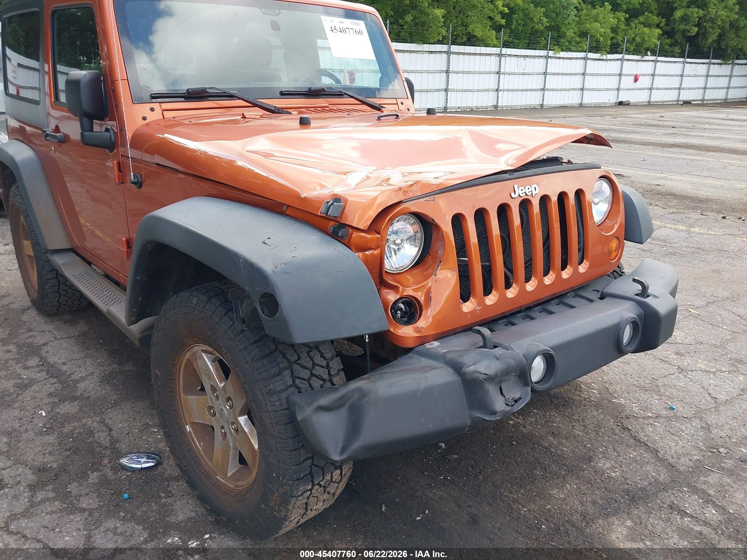 2011 Jeep Wrangler Sport Orange vin: 1J4AA2D11BL513978