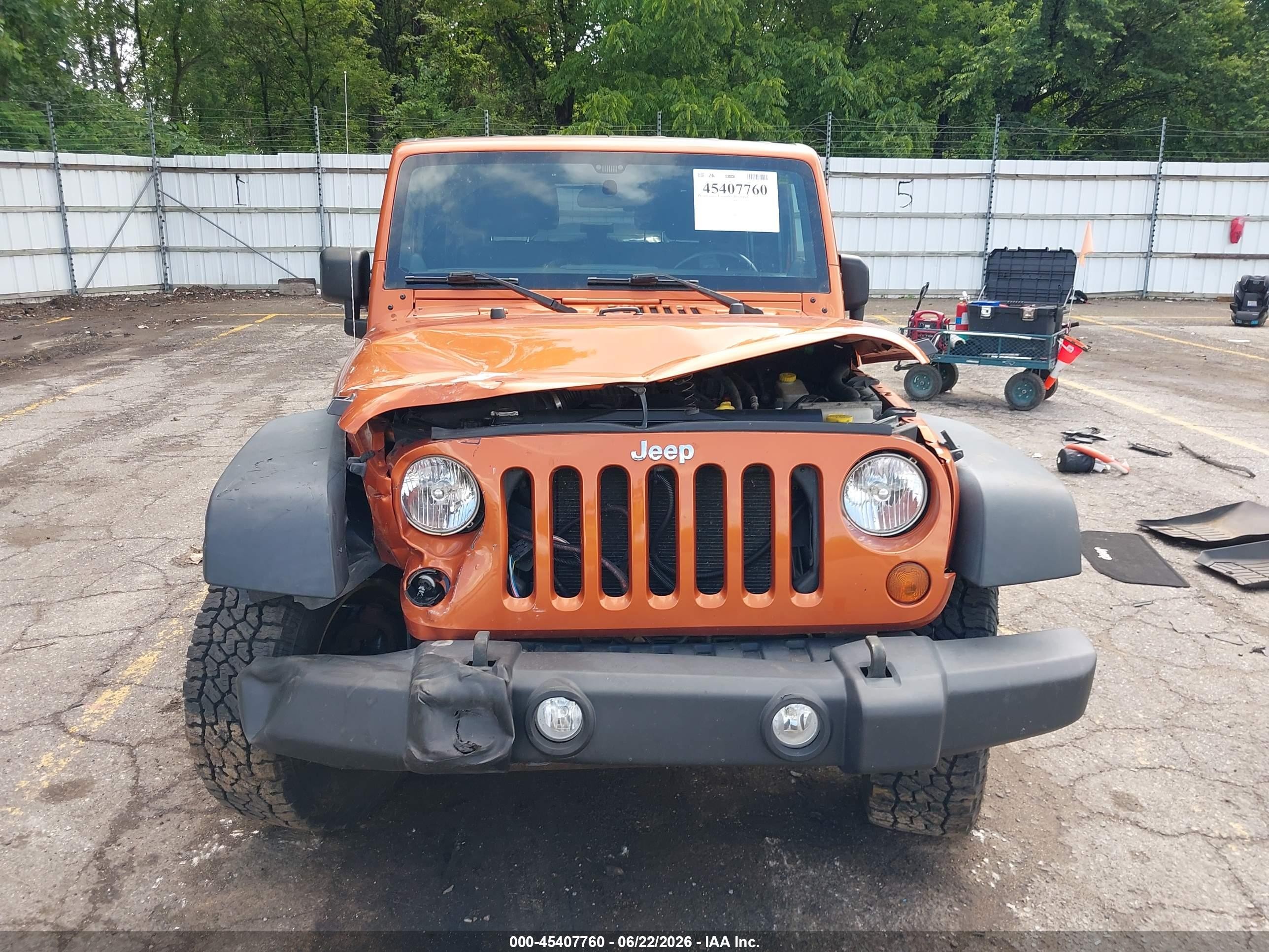 2011 Jeep Wrangler Sport Orange vin: 1J4AA2D11BL513978