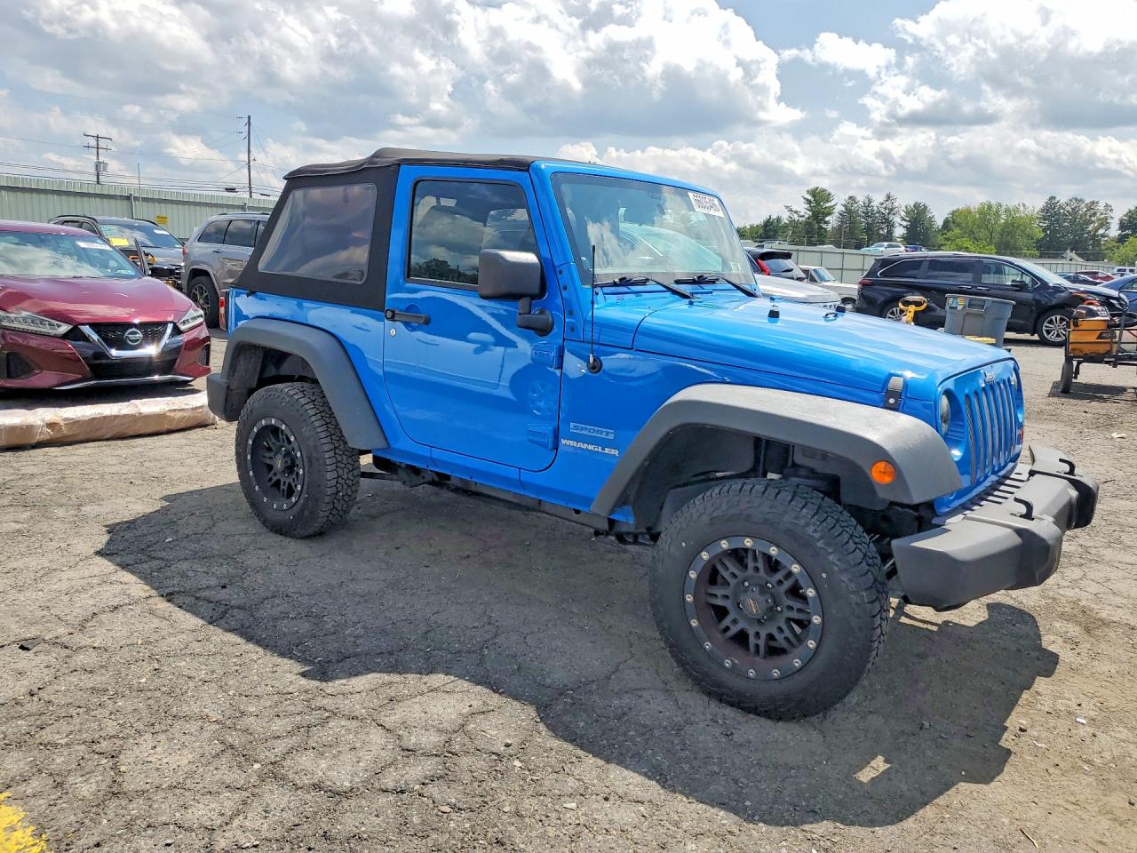 2011 Jeep Wrangler Sport Blue vin: 1J4AA2D11BL531283