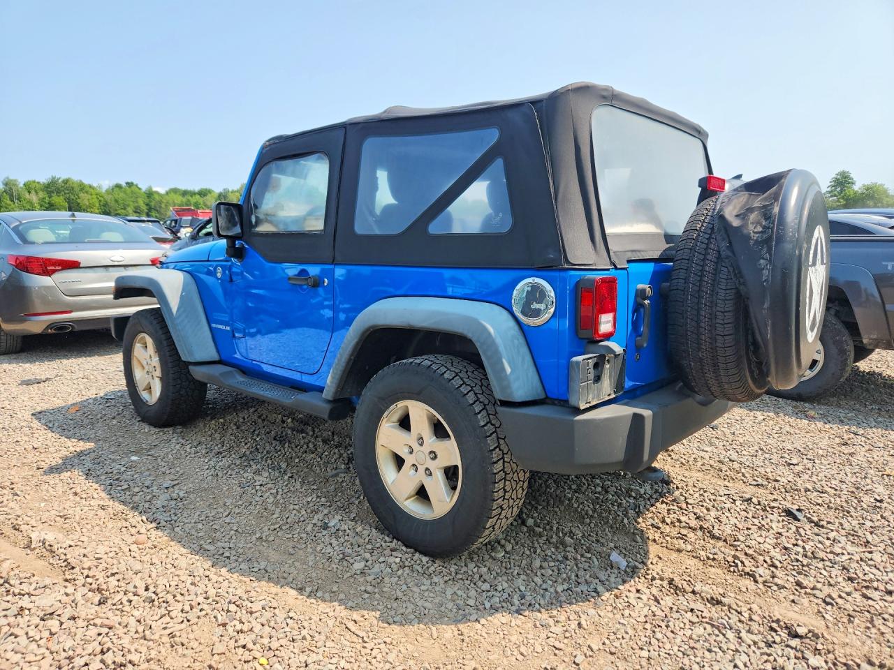 2011 Jeep Wrangler Sport Blue vin: 1J4AA2D11BL555468