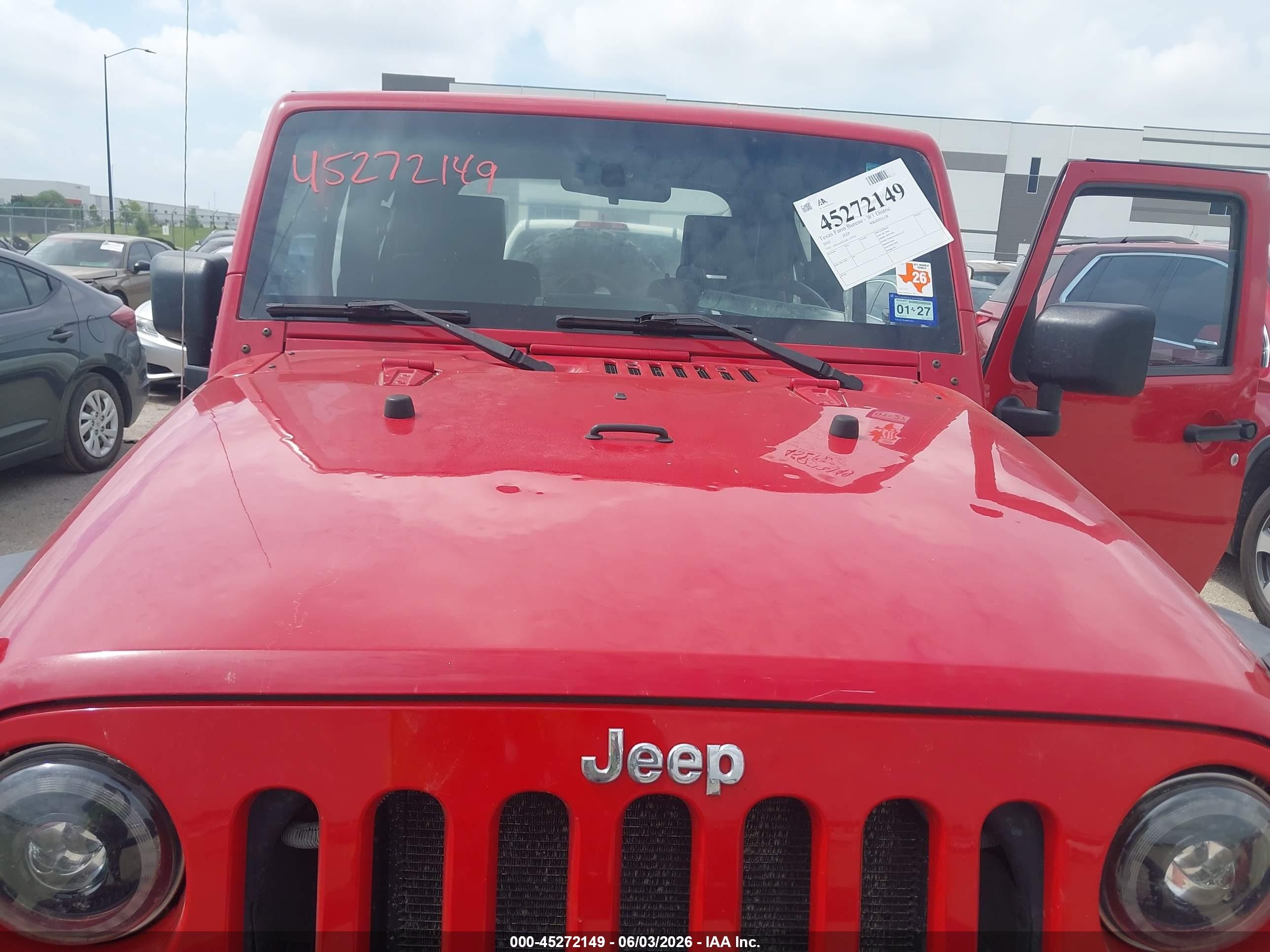 2010 Jeep Wrangler Sport Red vin: 1J4AA2D12AL118710