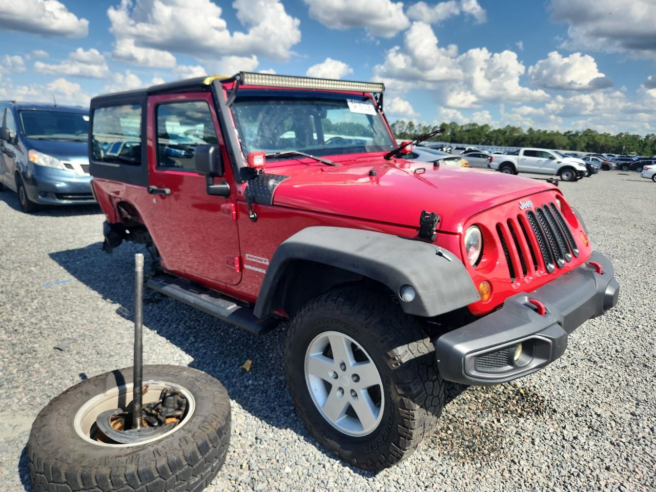 2011 Jeep Wrangler Sport Красный vin: 1J4AA2D12BL601888