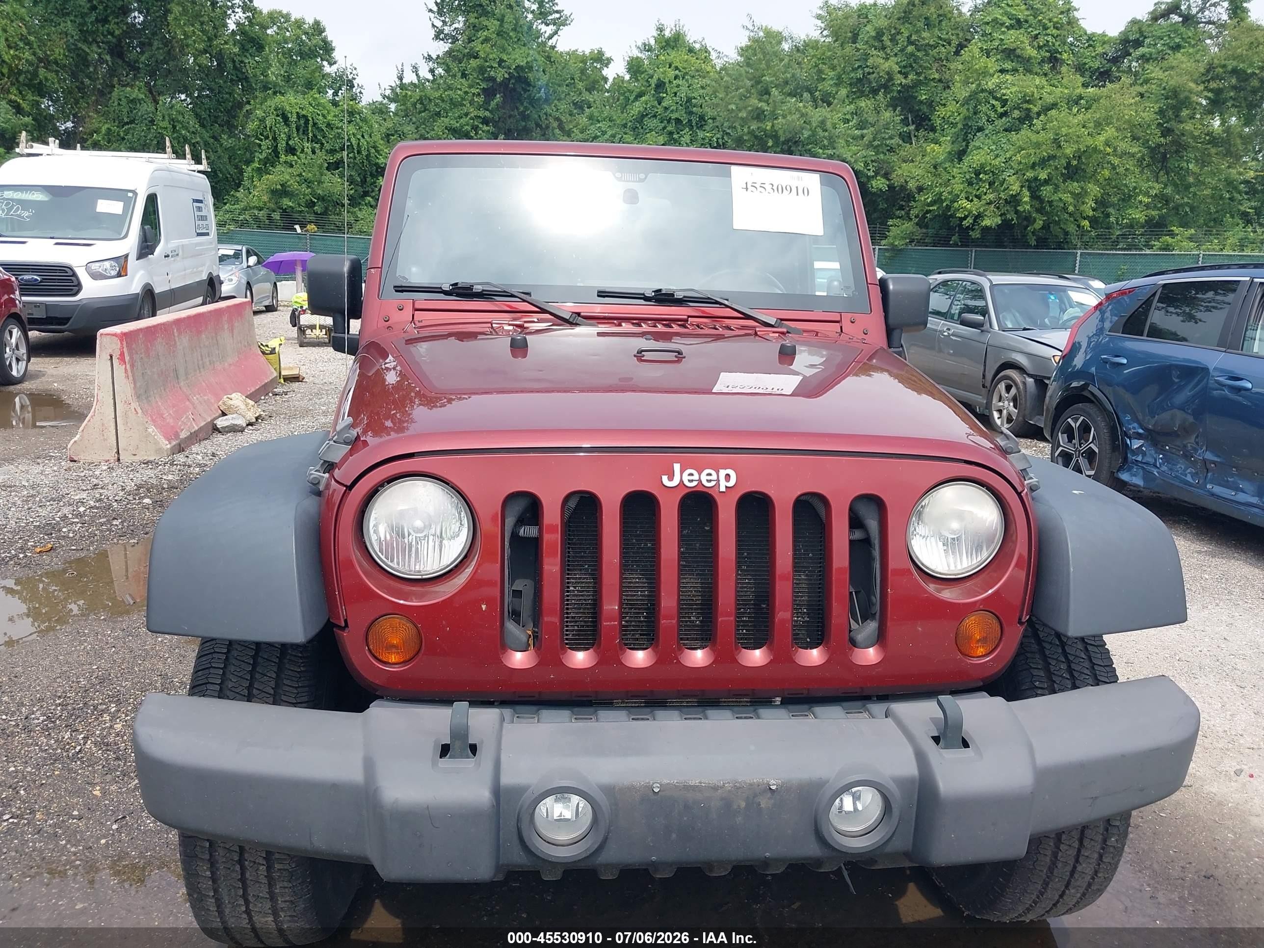 2010 Jeep Wrangler Sport Maroon vin: 1J4AA2D13AL187390
