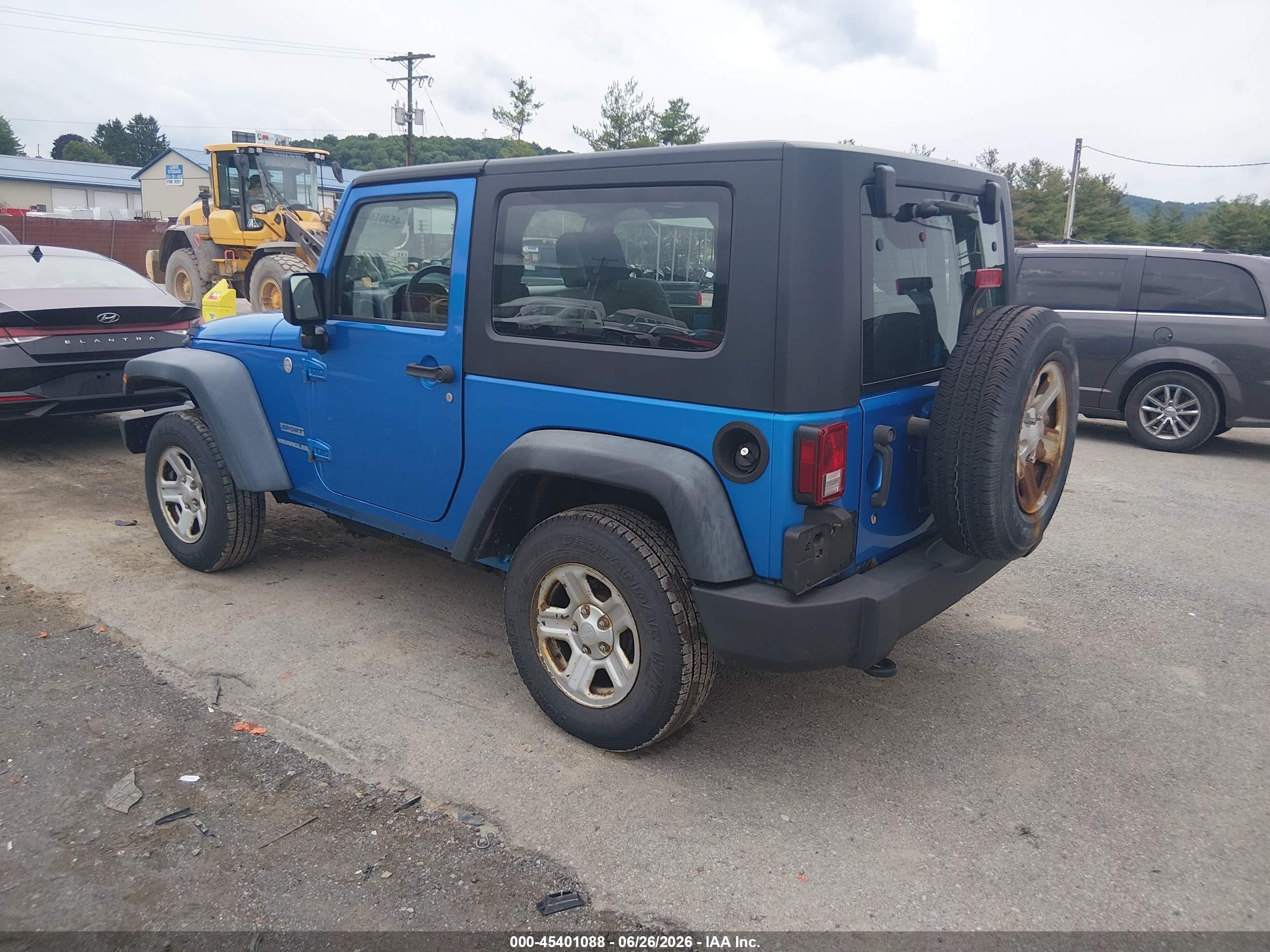 2010 Jeep Wrangler Sport Blue vin: 1J4AA2D13AL227385