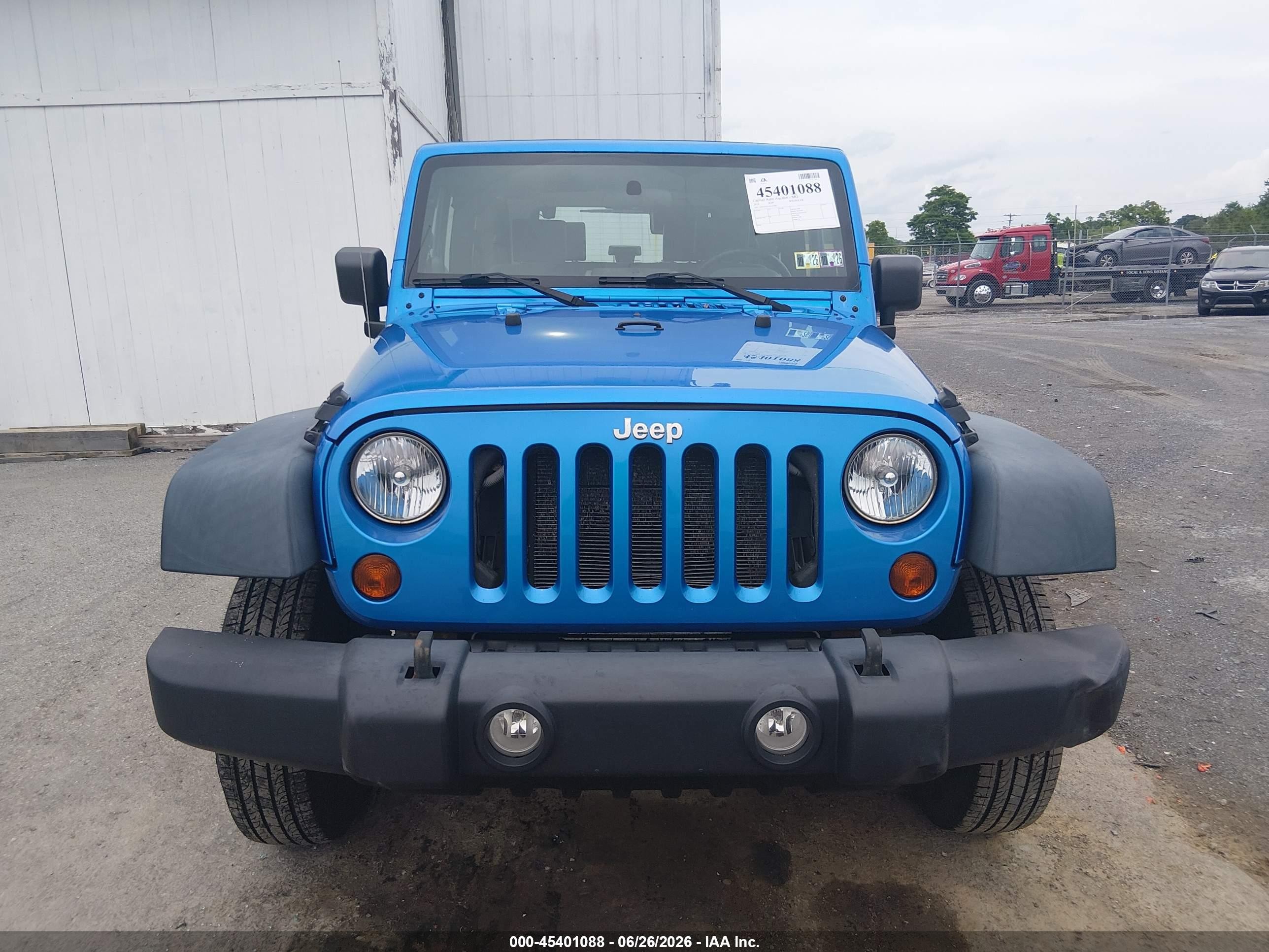 2010 Jeep Wrangler Sport Blue vin: 1J4AA2D13AL227385