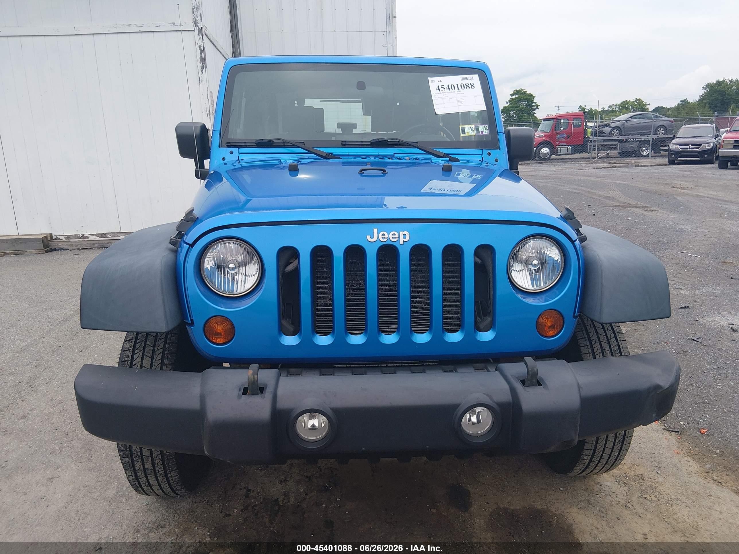 2010 Jeep Wrangler Sport Blue vin: 1J4AA2D13AL227385