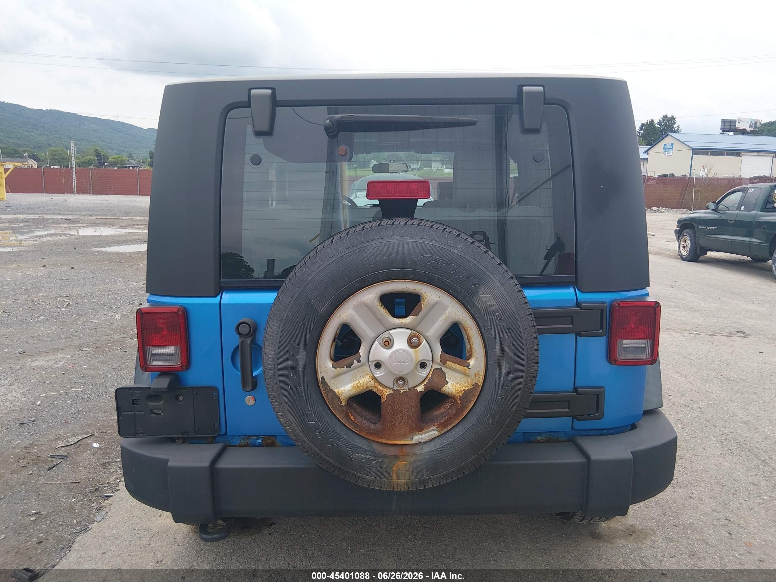 2010 Jeep Wrangler Sport Blue vin: 1J4AA2D13AL227385