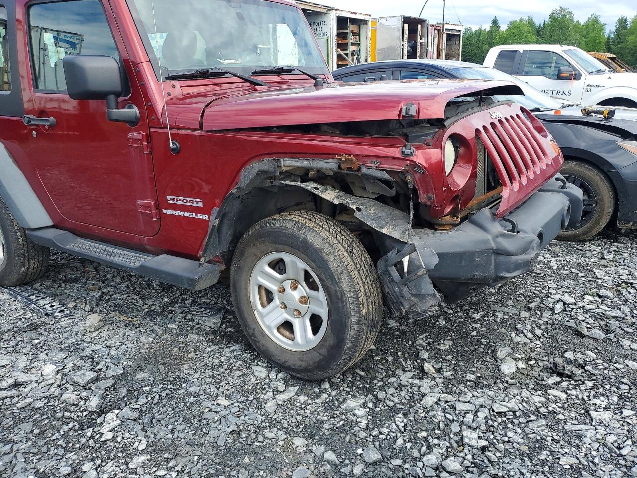 2011 Jeep Wrangler Sport Burgundy vin: 1J4AA2D14BL600130