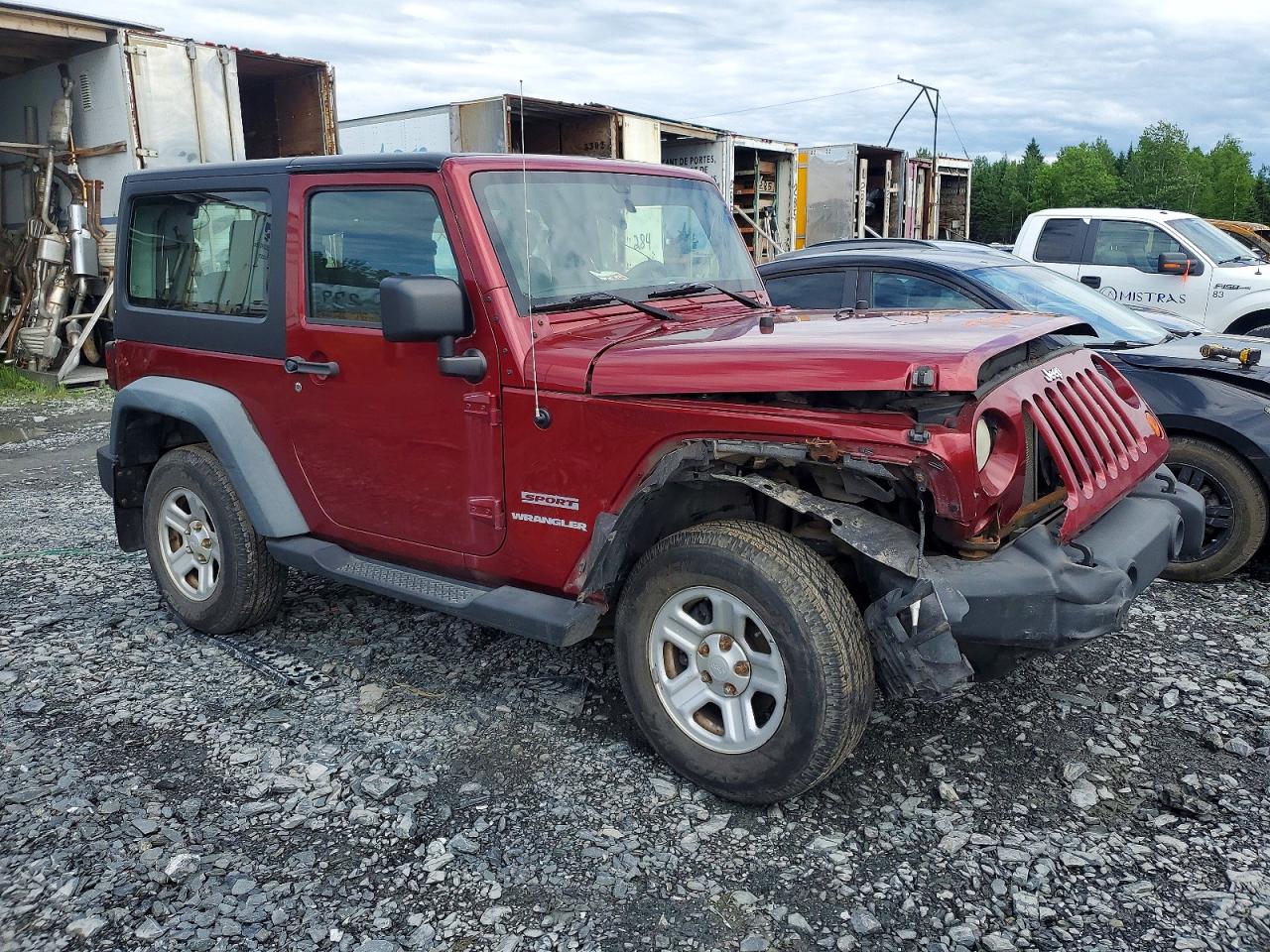 2011 Jeep Wrangler Sport Burgundy vin: 1J4AA2D14BL600130
