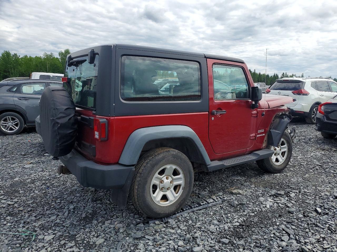 2011 Jeep Wrangler Sport Burgundy vin: 1J4AA2D14BL600130