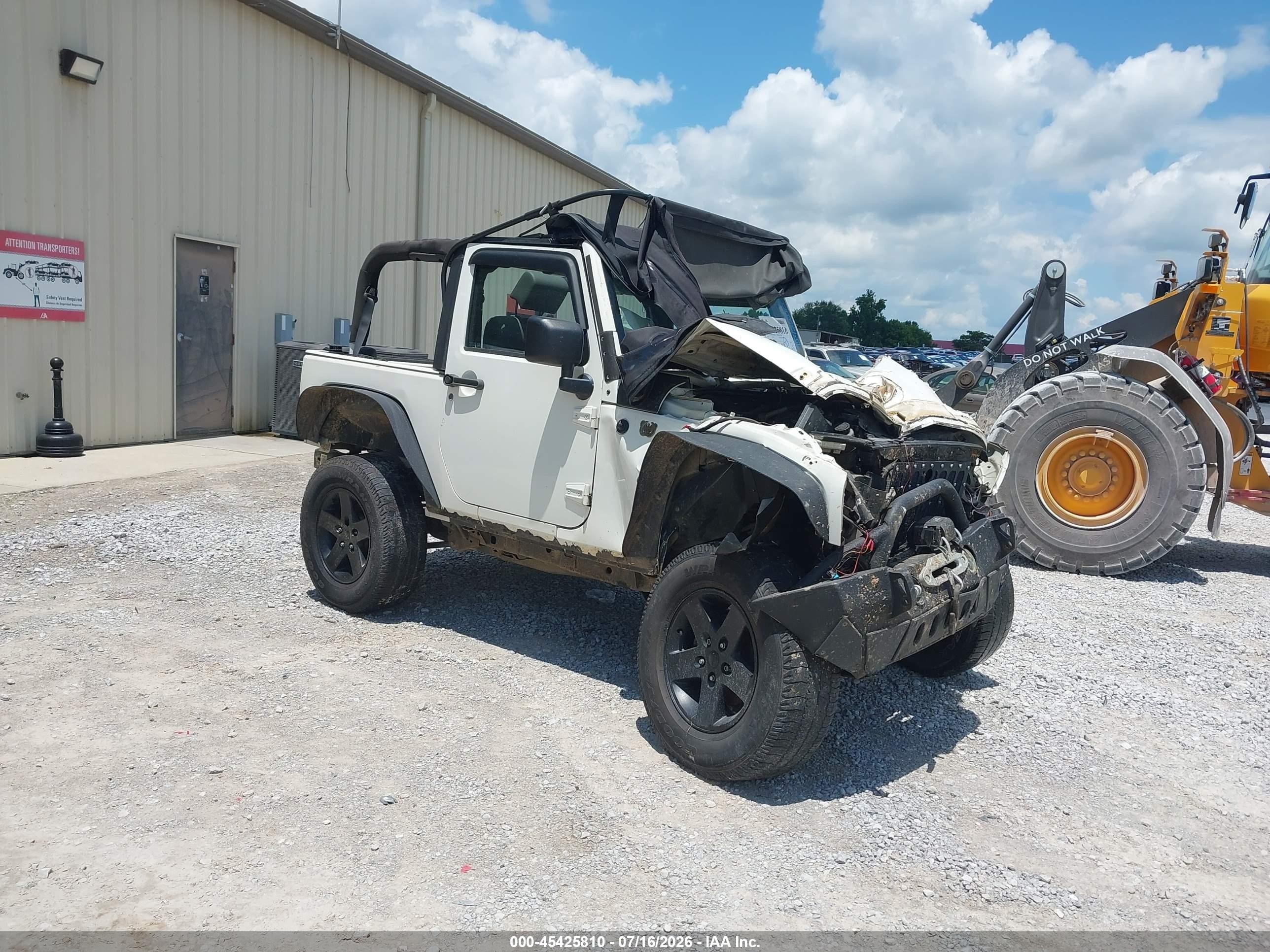 2010 Jeep Wrangler Sport White vin: 1J4AA2D15AL104235