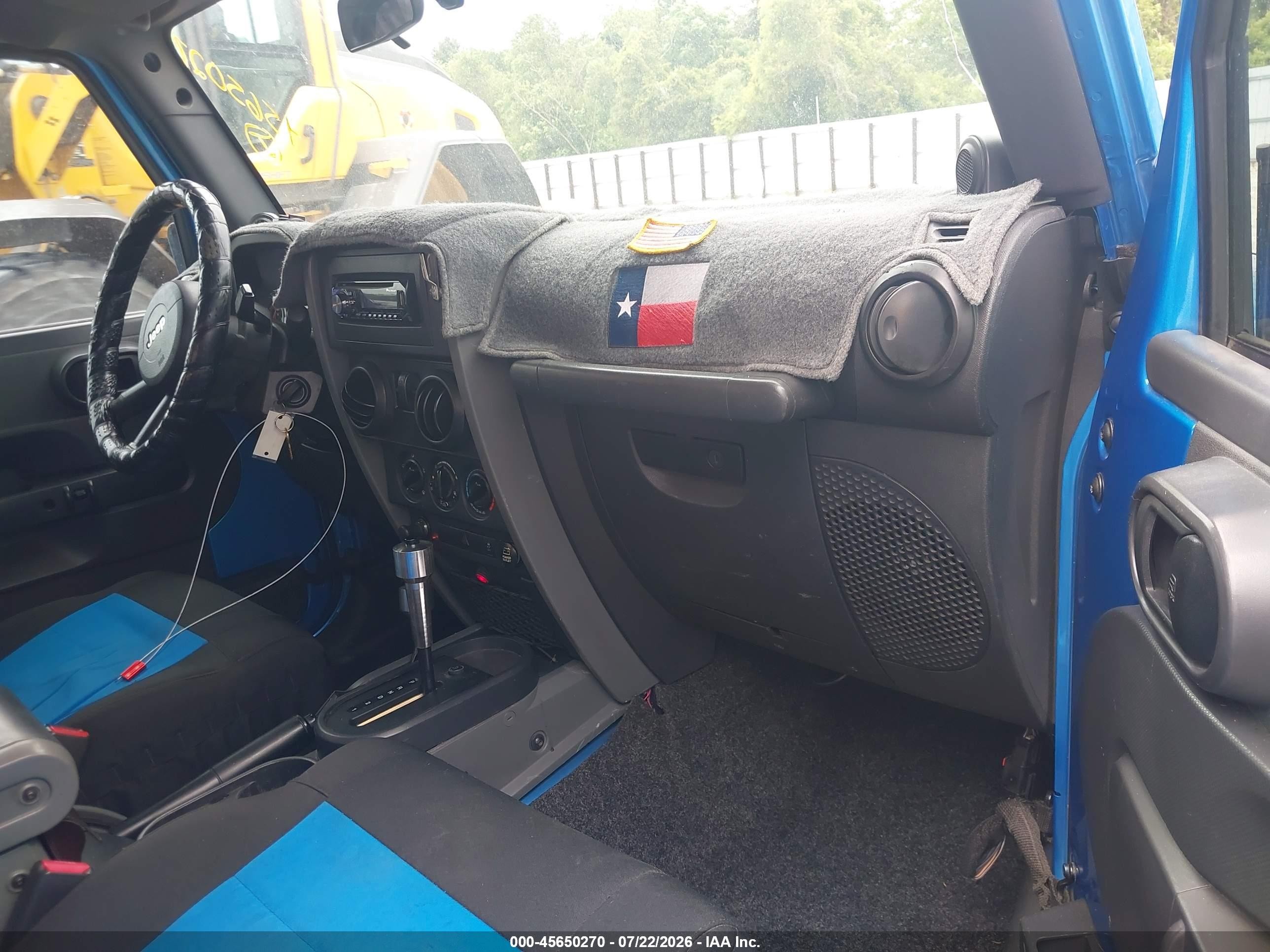2010 Jeep Wrangler Sport Blue vin: 1J4AA2D15AL136991