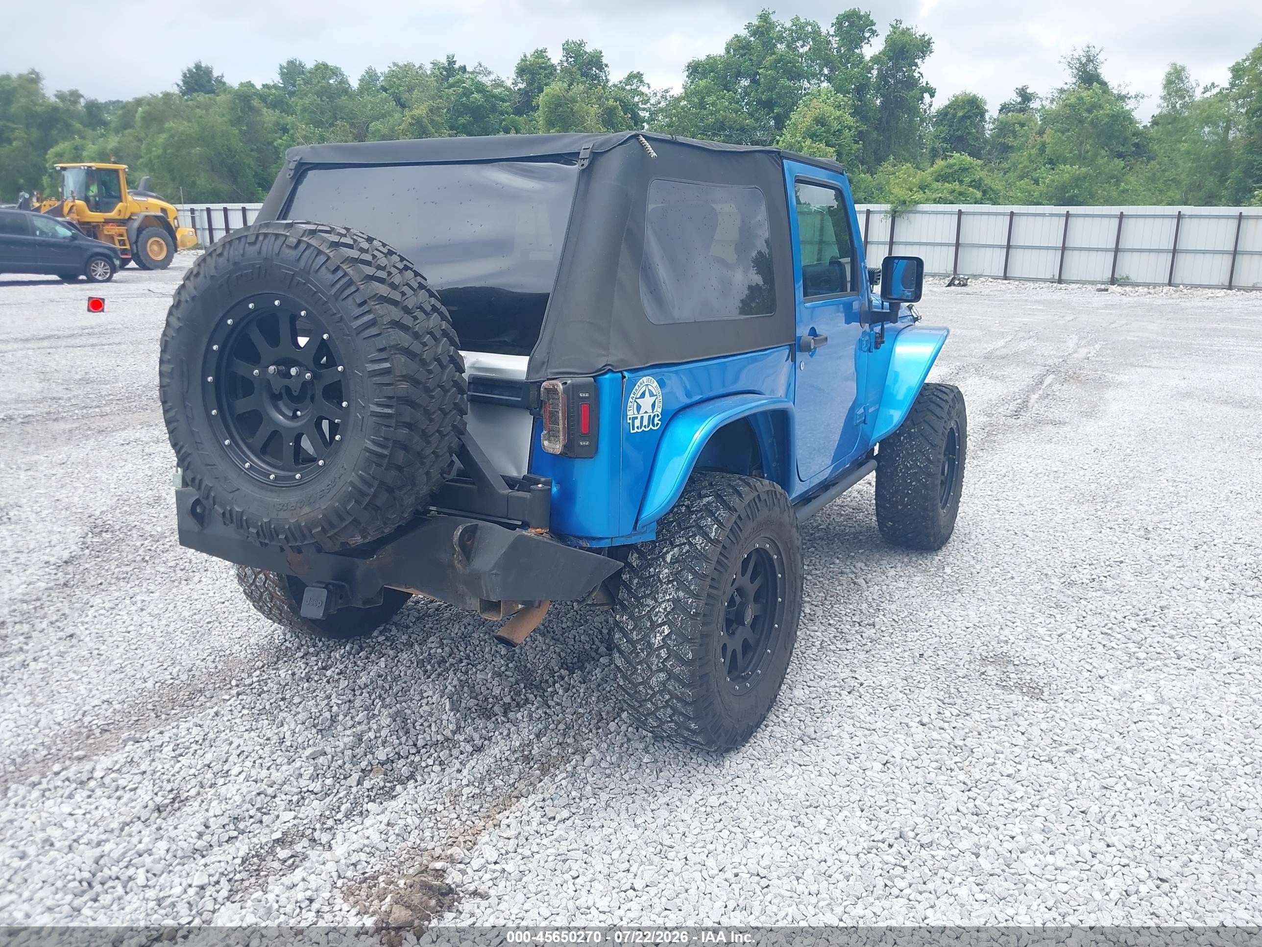 2010 Jeep Wrangler Sport Blue vin: 1J4AA2D15AL136991
