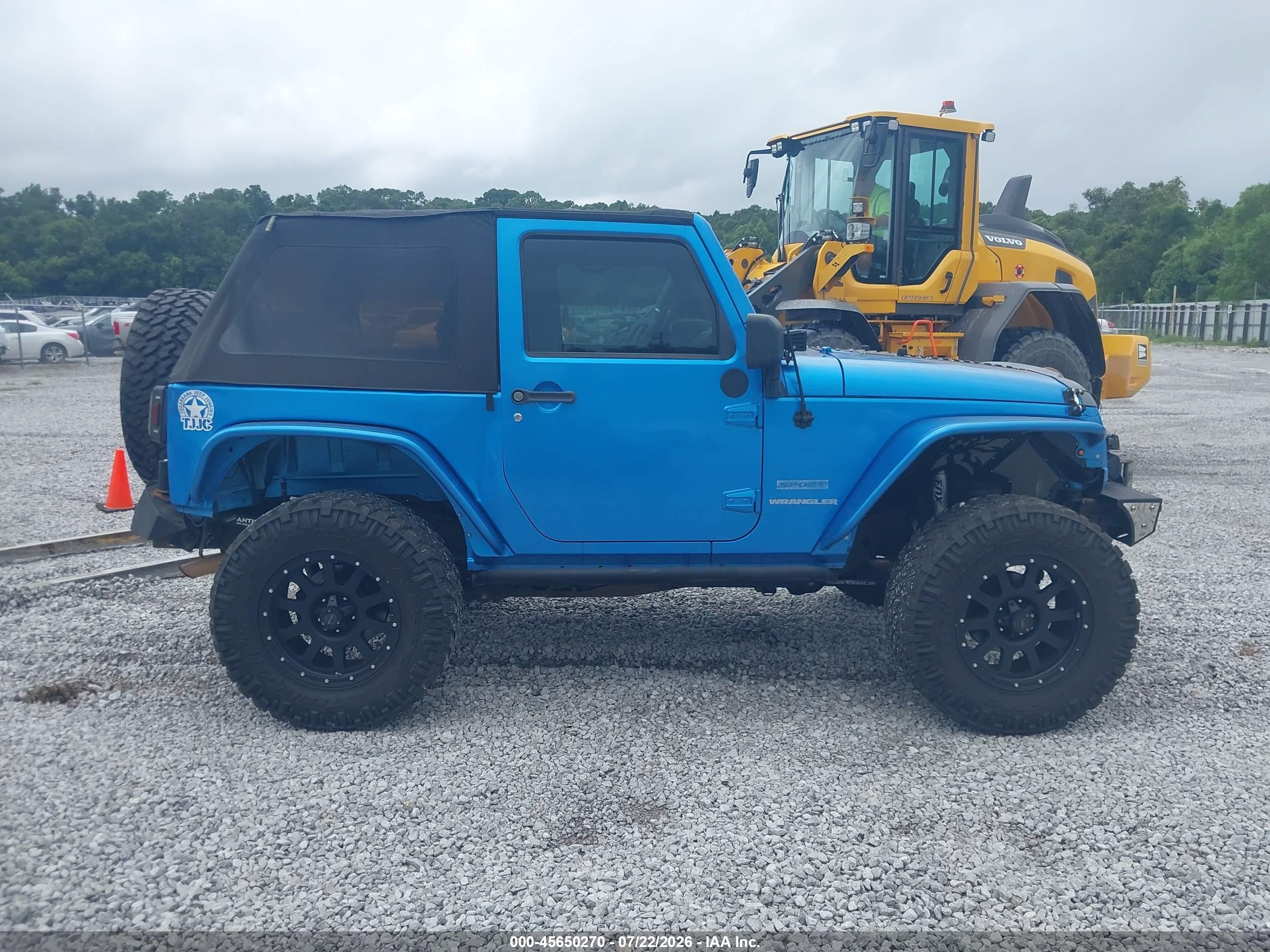 2010 Jeep Wrangler Sport Blue vin: 1J4AA2D15AL136991